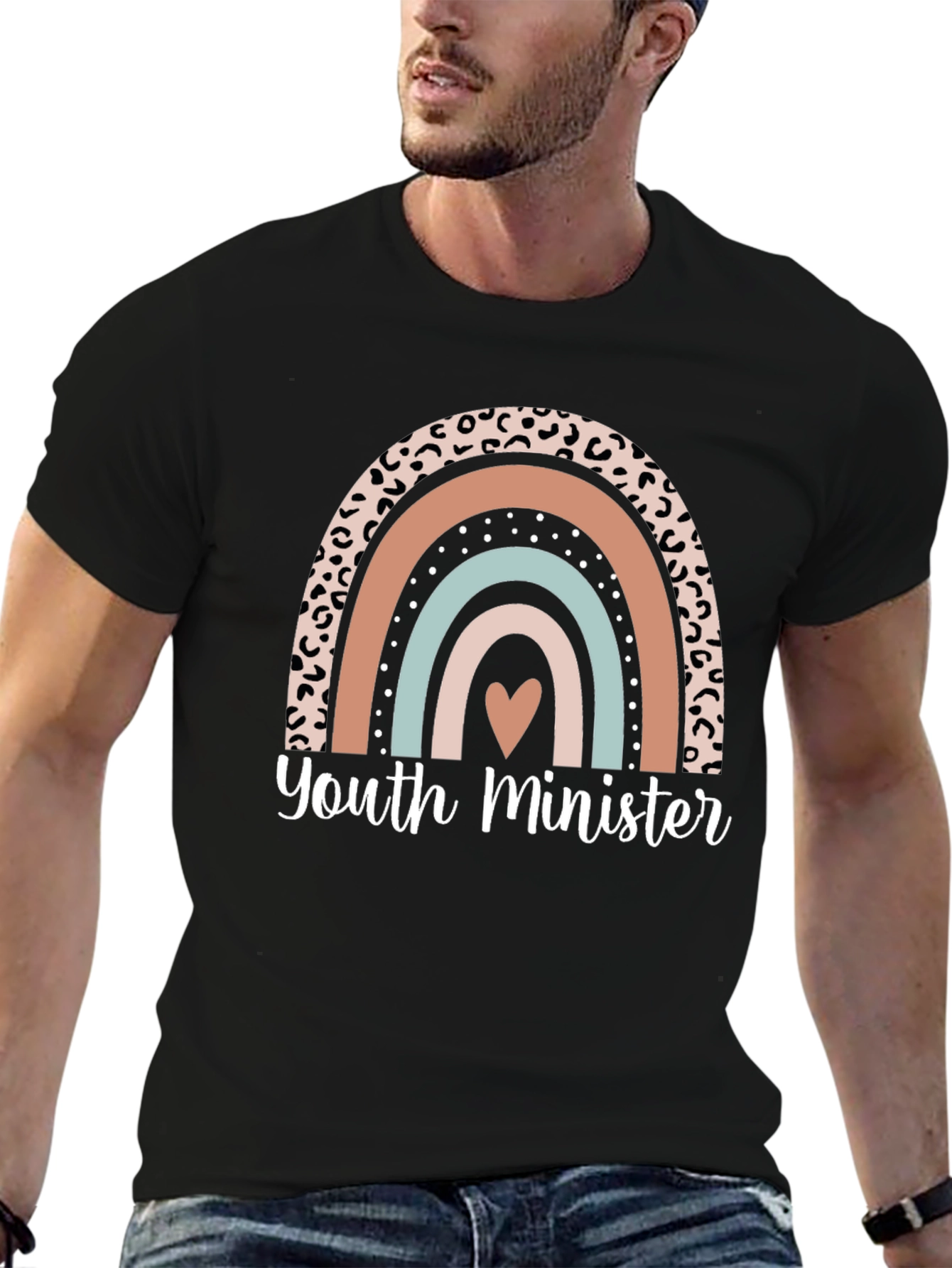 Youth Minister Rainbow Graphic Tee