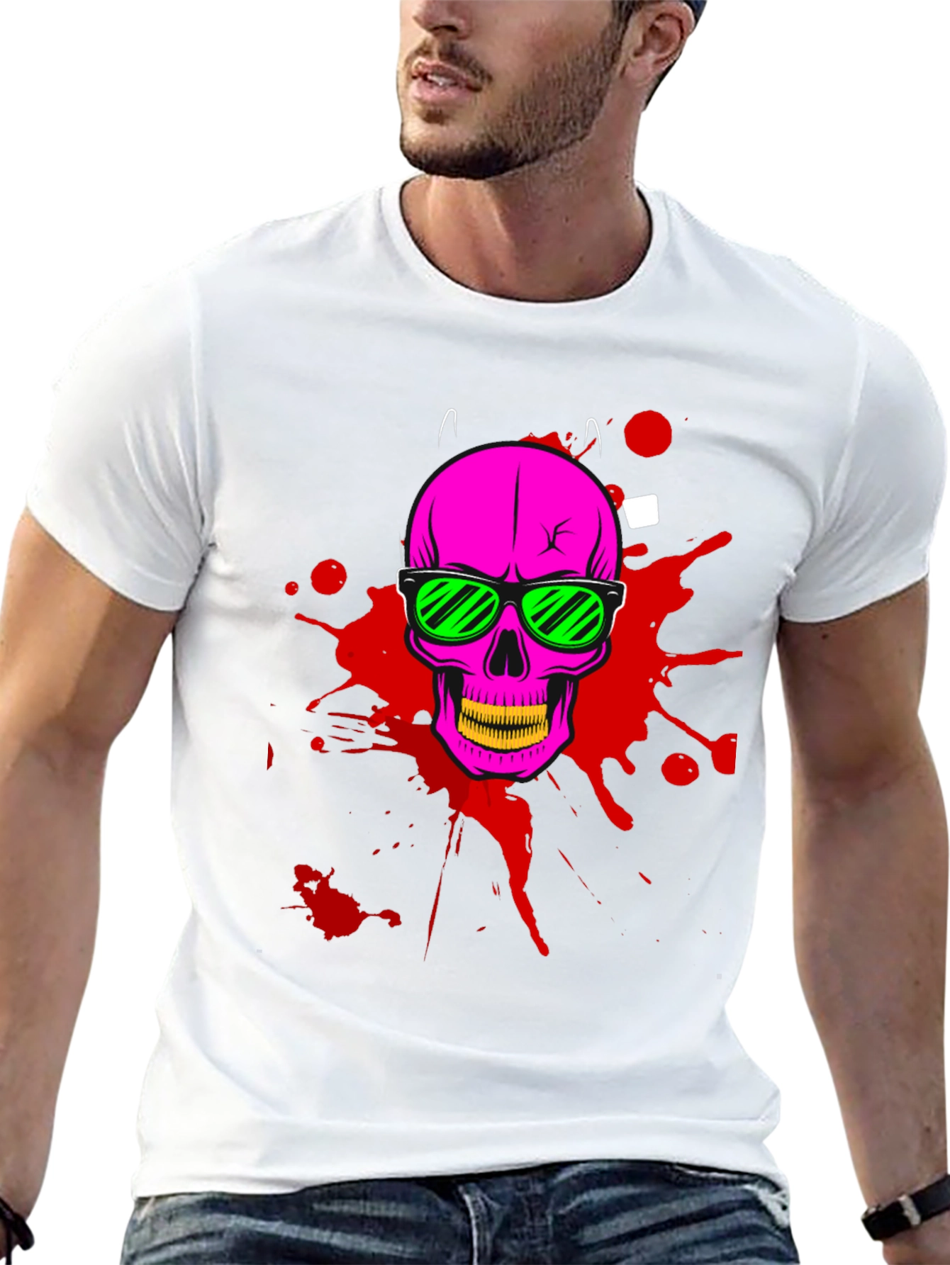 Skull Graphic Tee - Edgy Streetwear