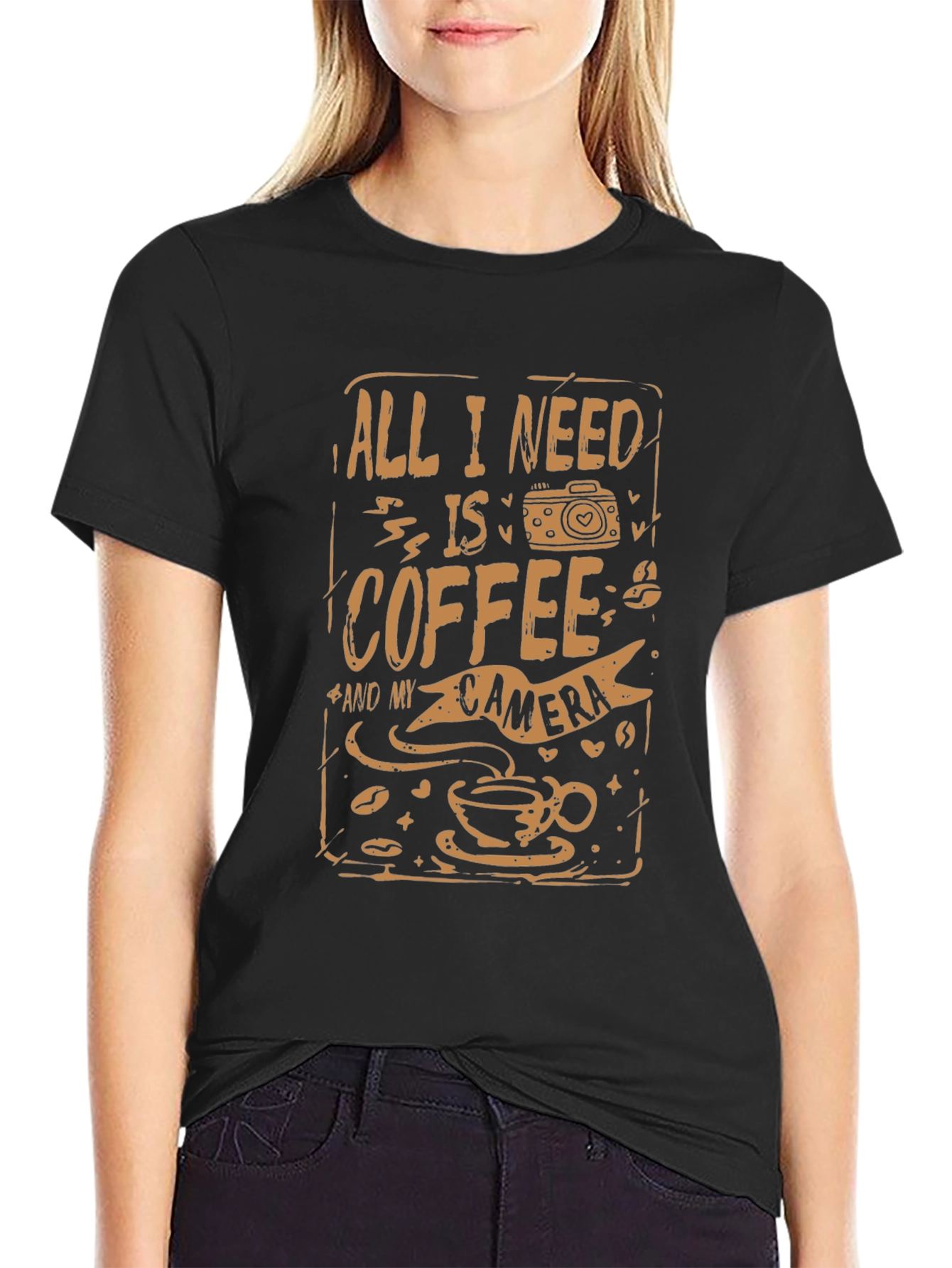 Coffee & Camera Graphic Tee - Photographers Essential