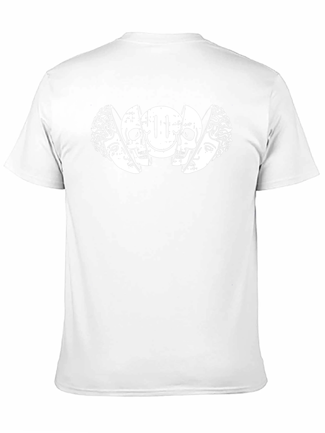 Distorted Reality Graphic Print Black T-Shirt