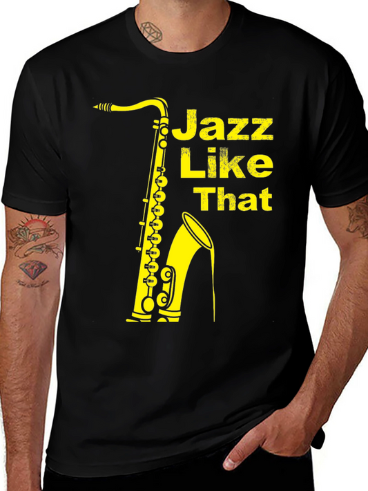 Jazz Like That Saxophone Graphic T-Shirt