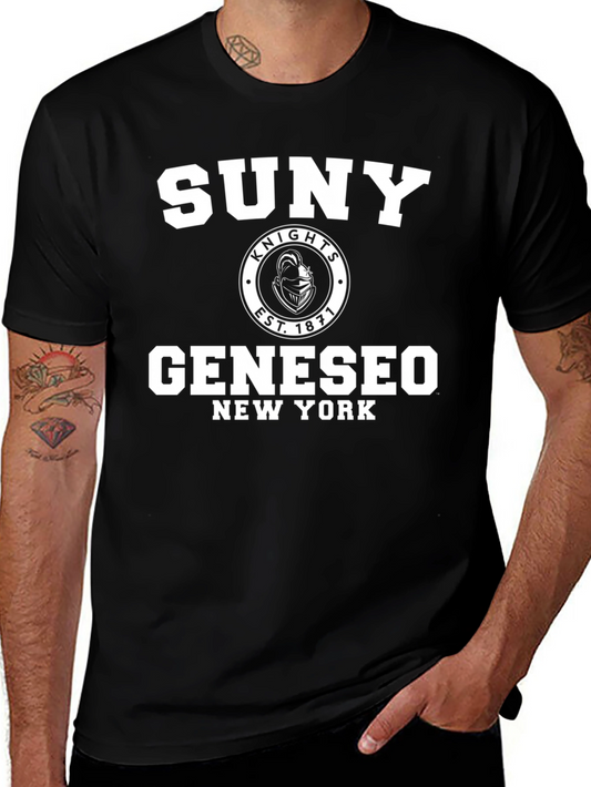 SUNY Geneseo Knights Black T-Shirt