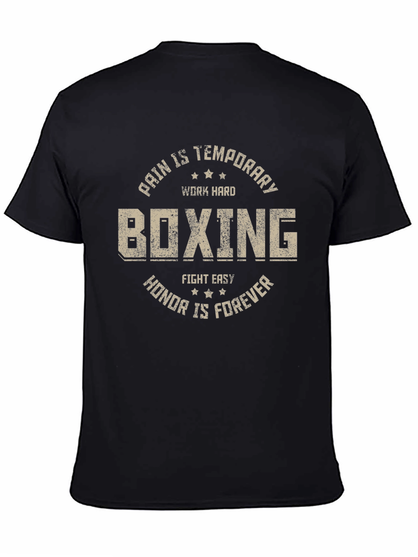 Boxing Graphic Tee - Pain is Temporary T-Shirt