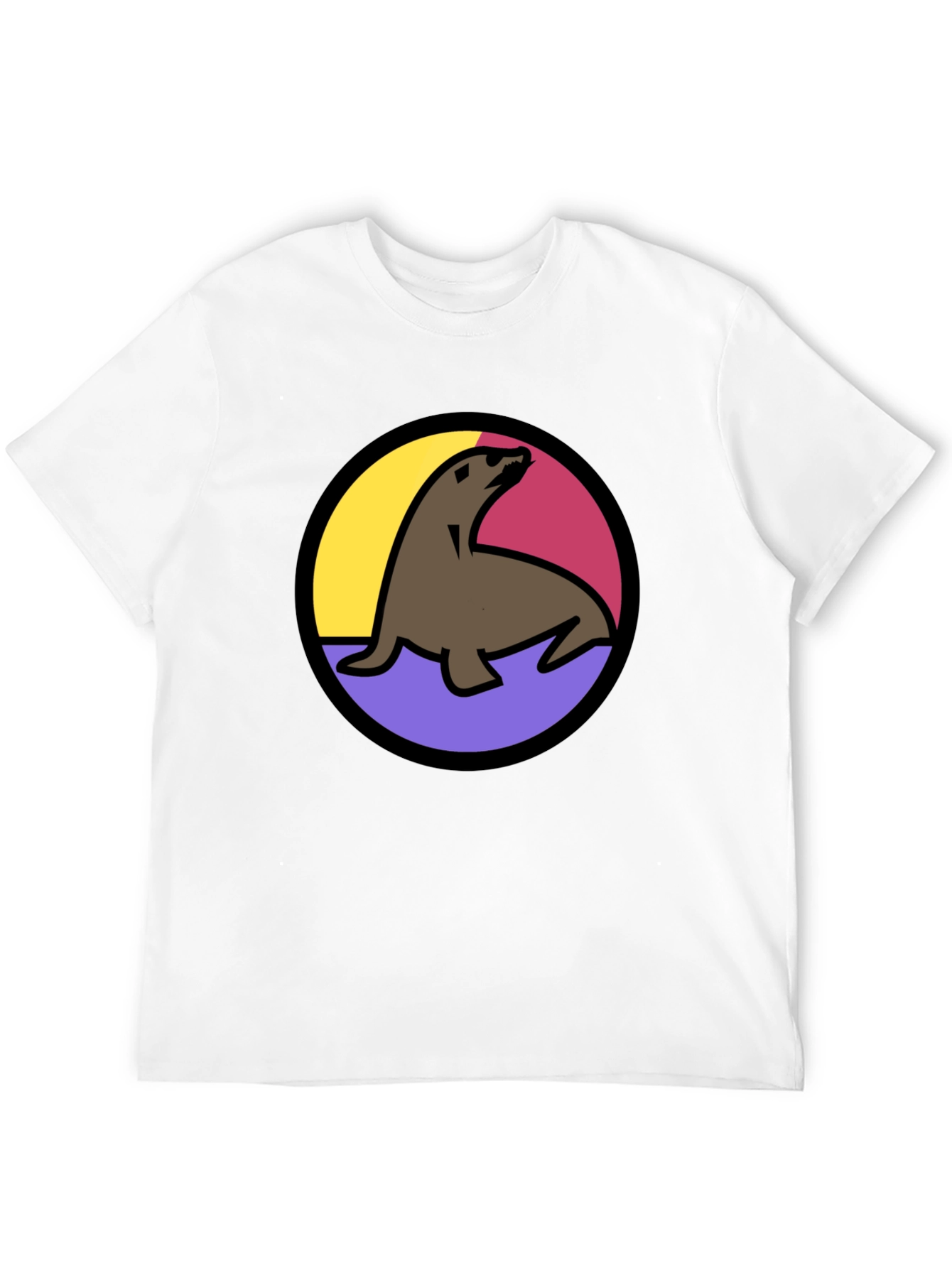 Seal Graphic Tee - Black Unisex T-Shirt