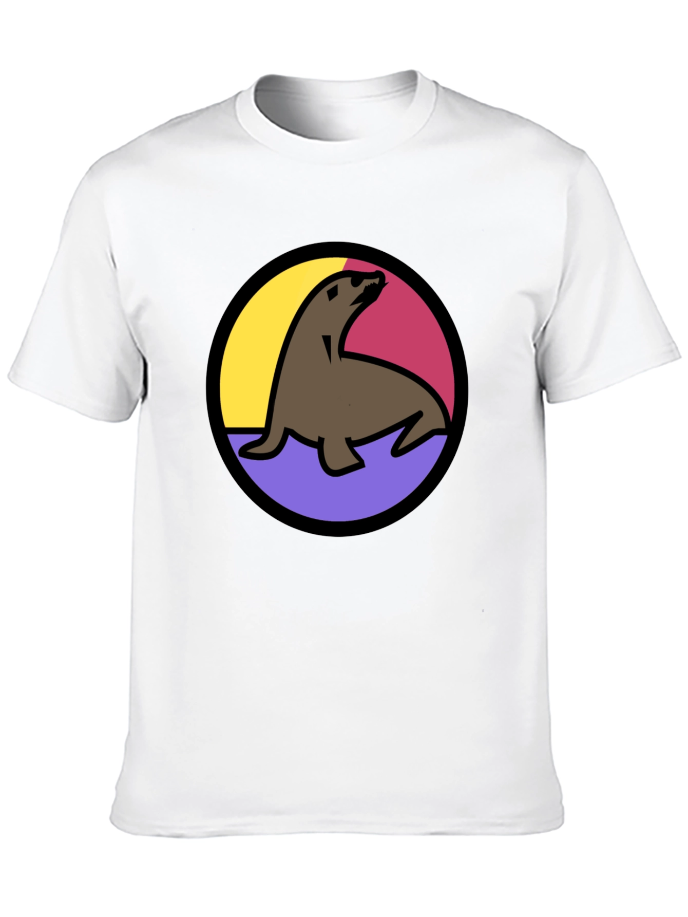 Seal Graphic Tee - Black Unisex T-Shirt