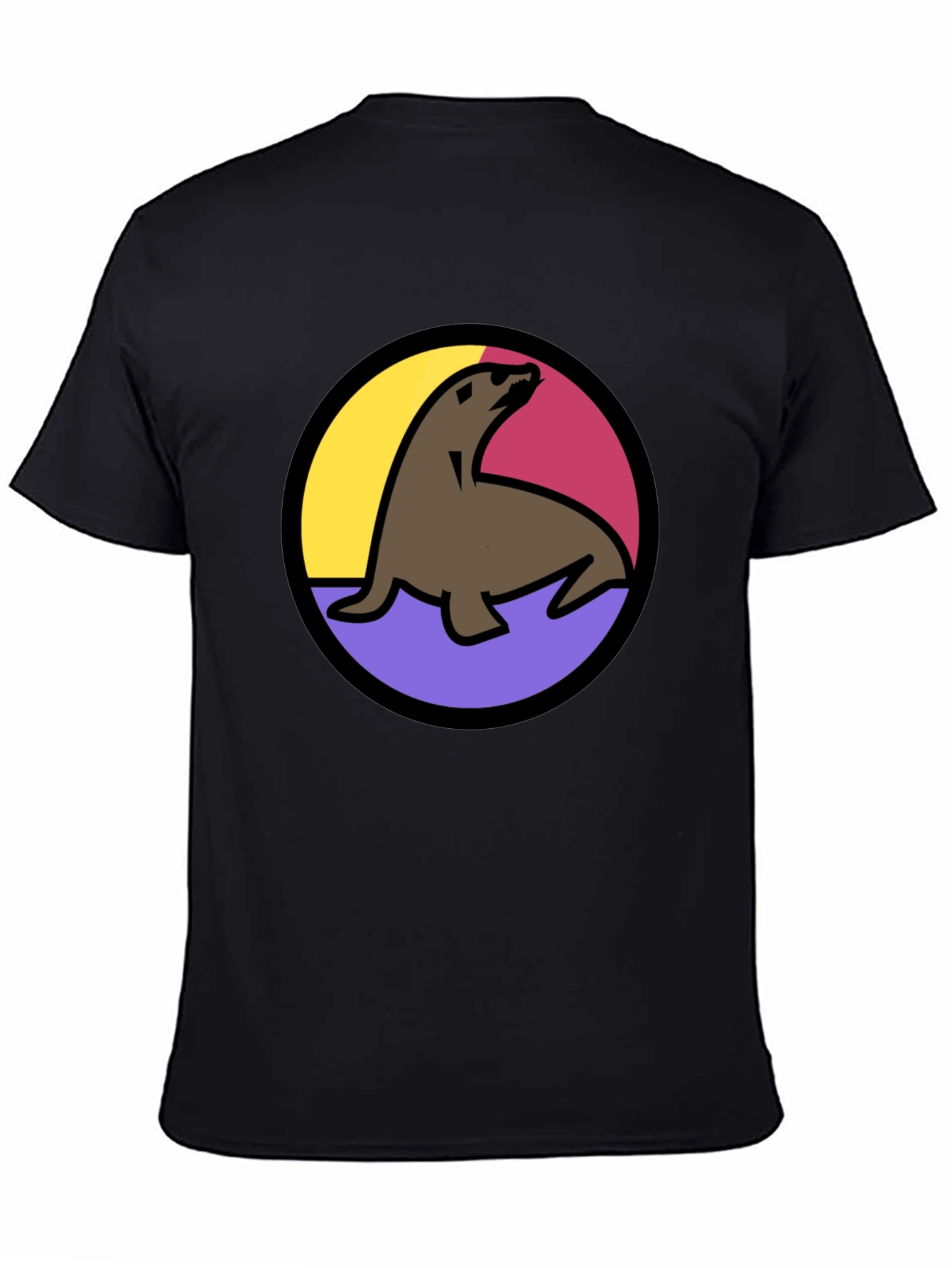 Seal Graphic Tee - Black Unisex T-Shirt