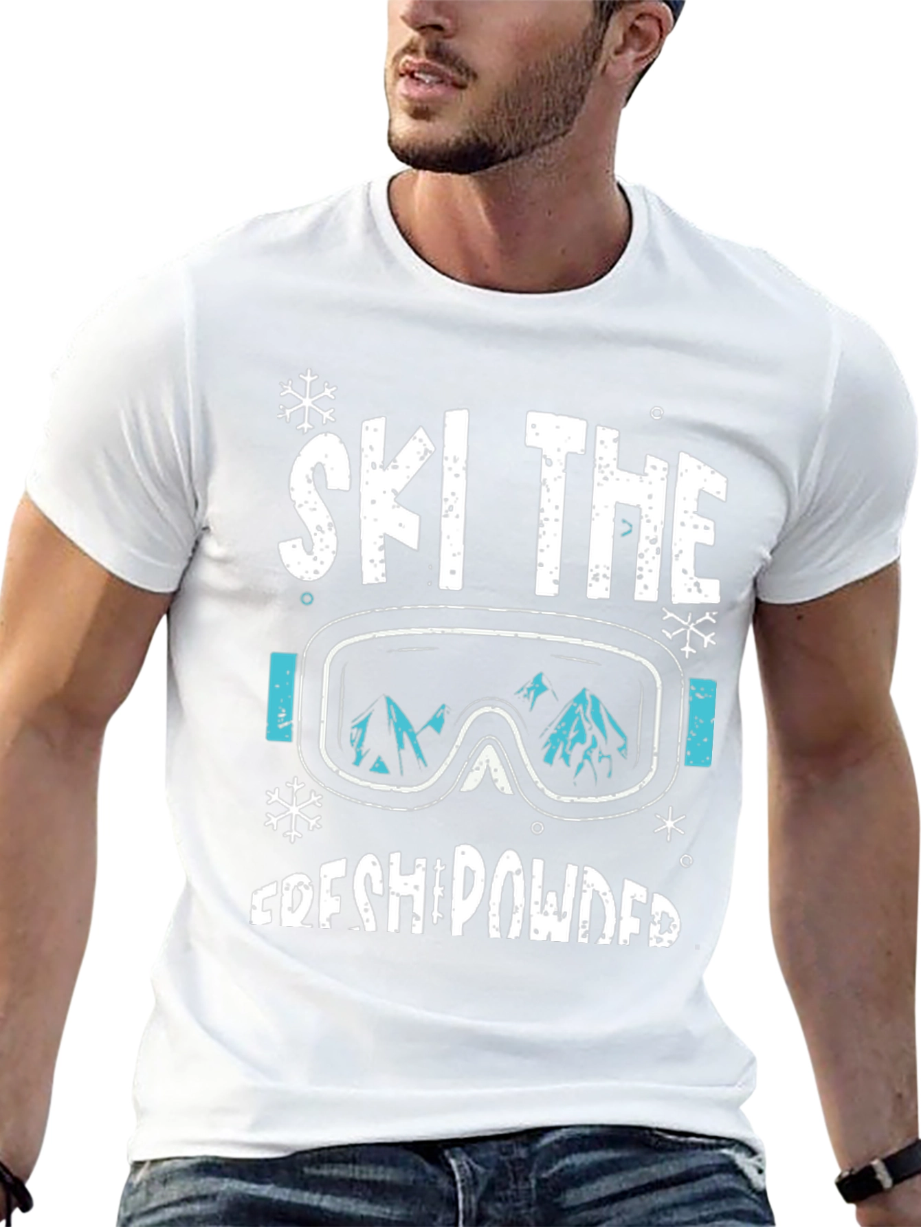 Ski The Fresh Powder Graphic Tee