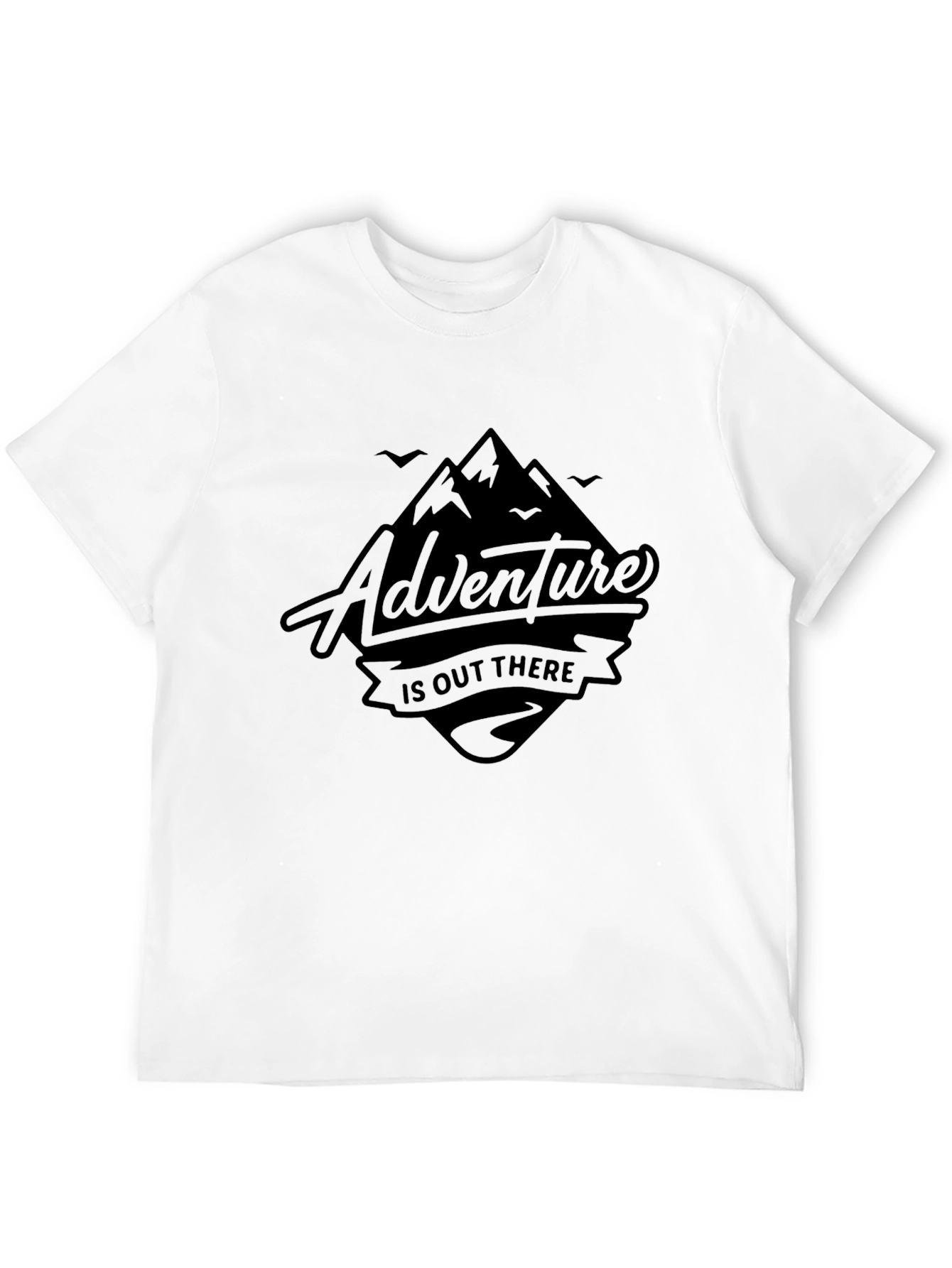 Adventure Awaits - Black Graphic Tee