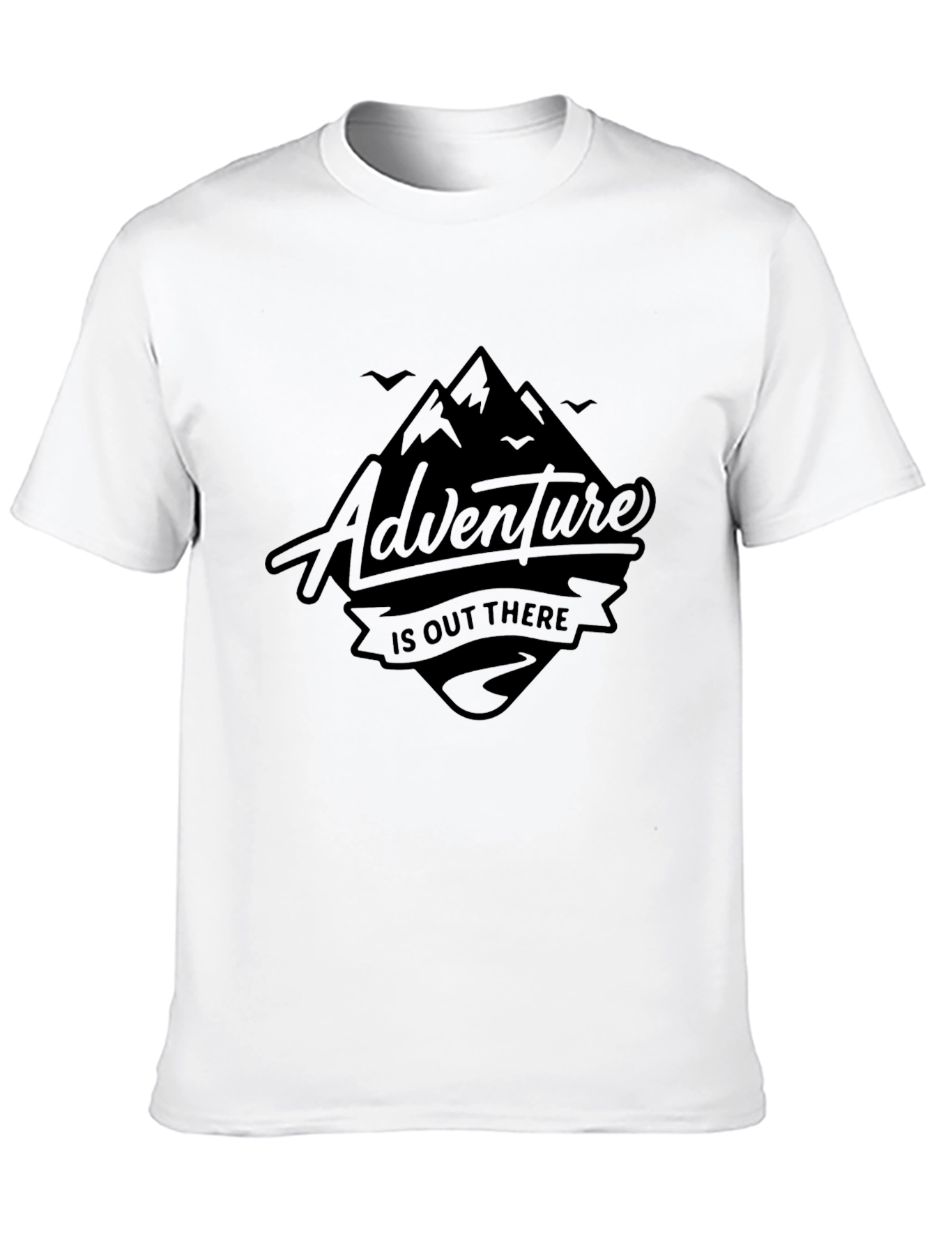 Adventure Awaits - Black Graphic Tee
