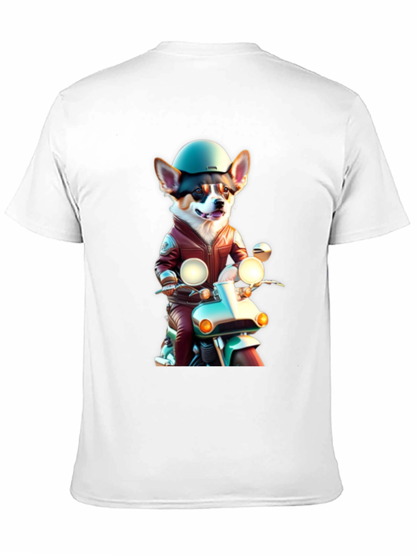 Corgi Biker Graphic Tee