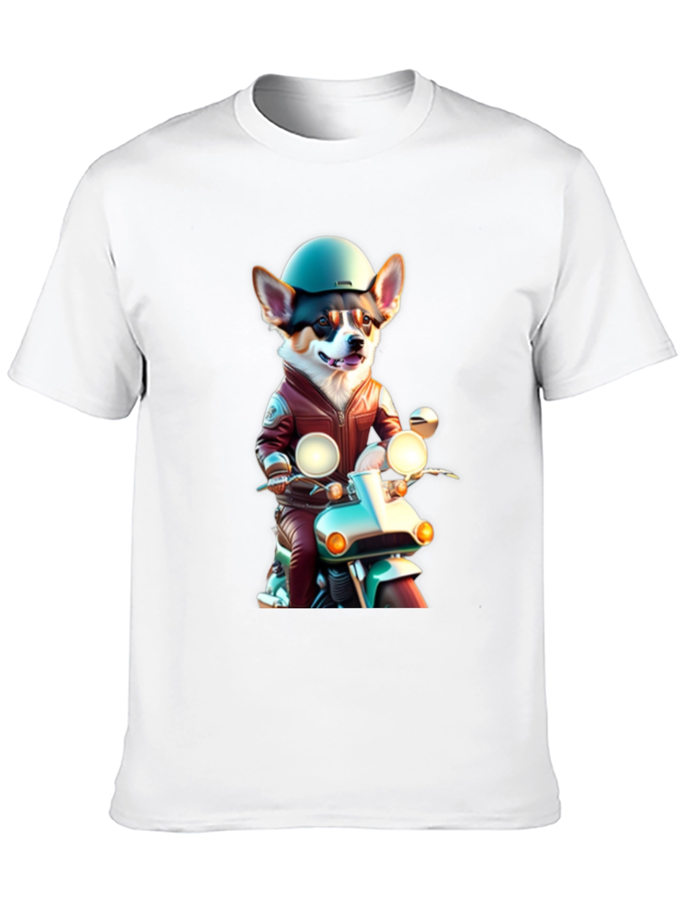 Corgi Biker Graphic Tee