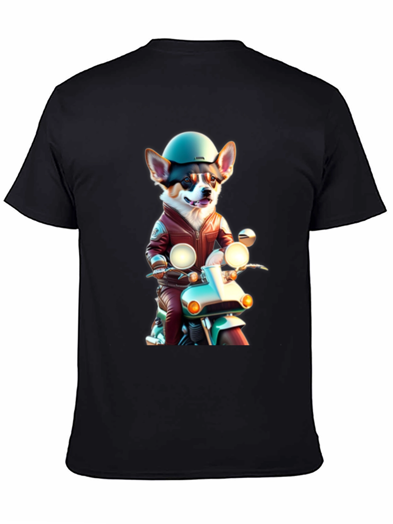 Corgi Biker Graphic Tee