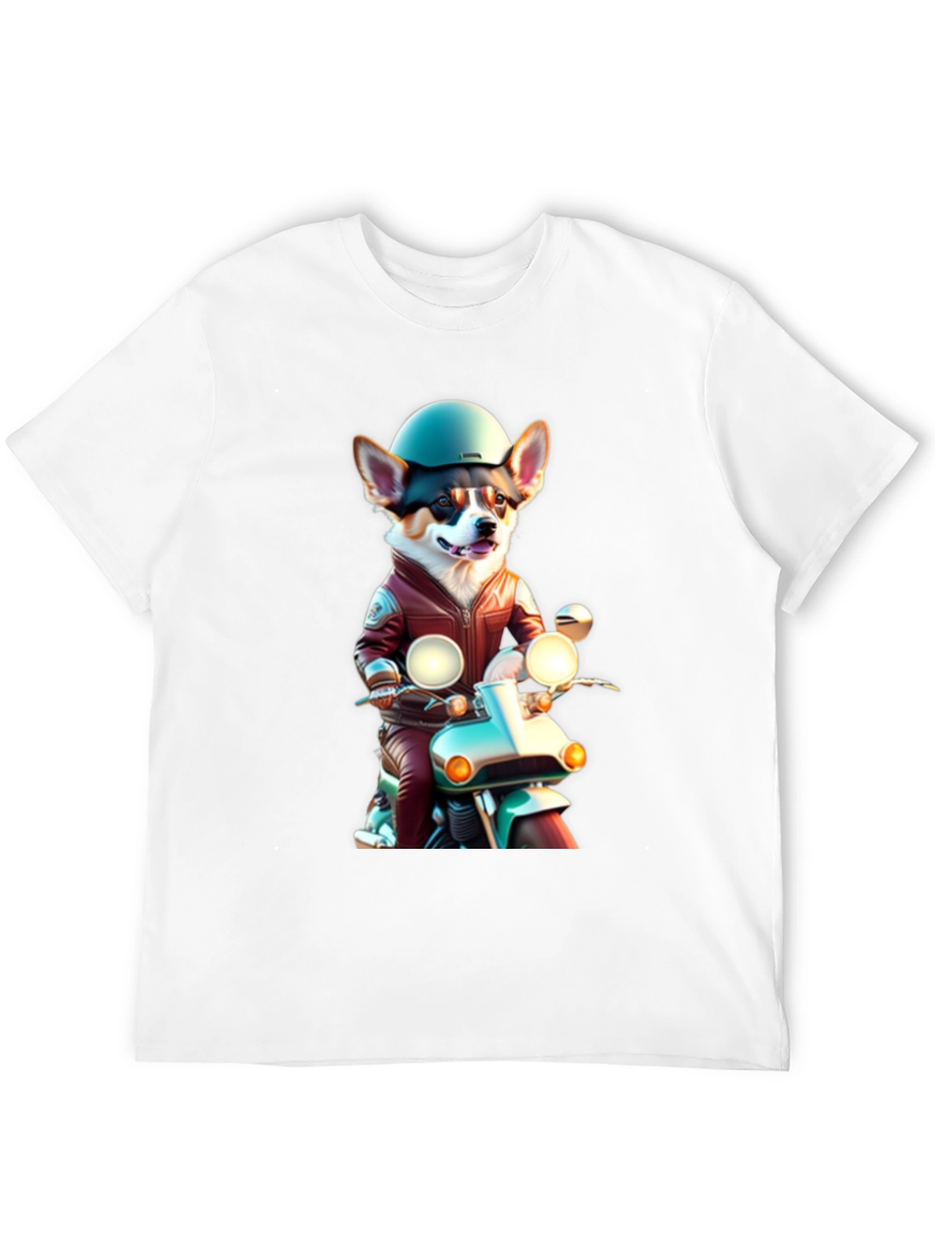 Corgi Biker Graphic Tee