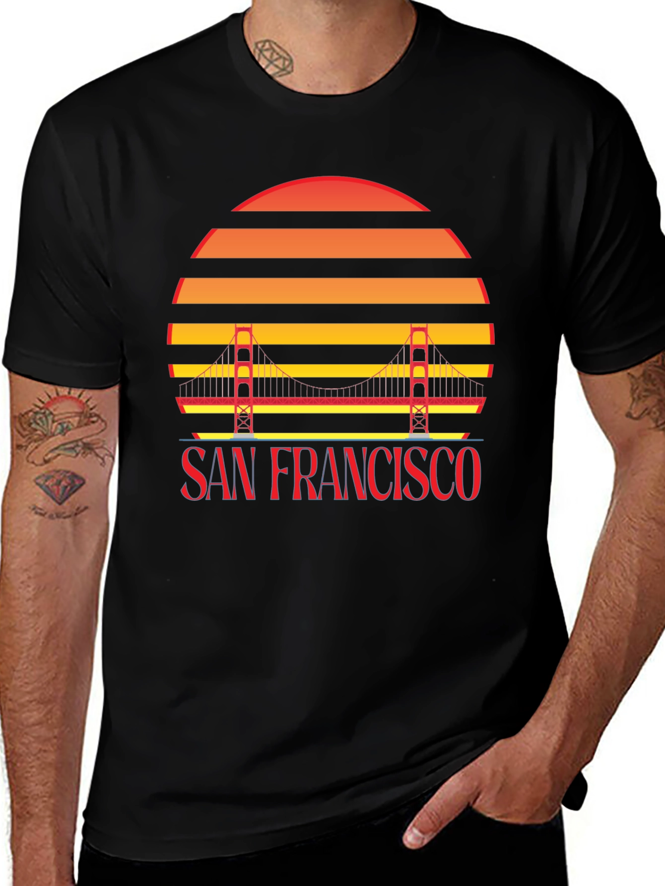 San Francisco Sunset Graphic T-Shirt