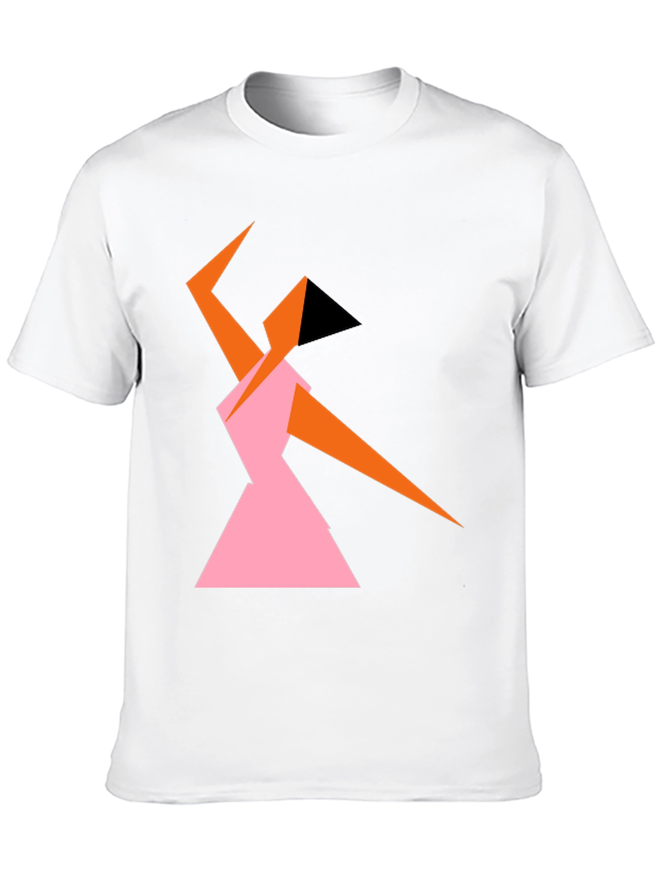 Abstract Geometric Dancer Graphic Tee