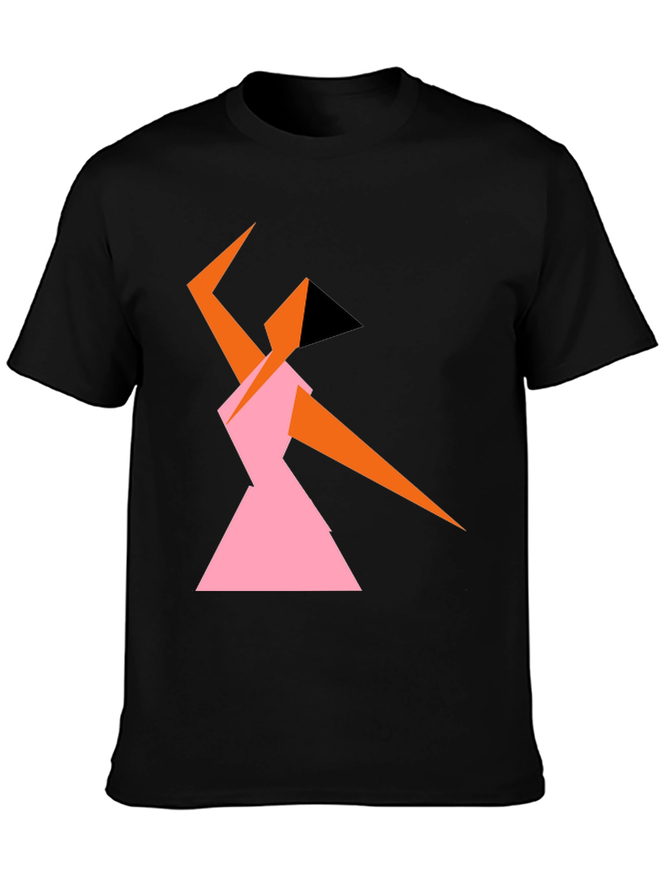 Abstract Geometric Dancer Graphic Tee