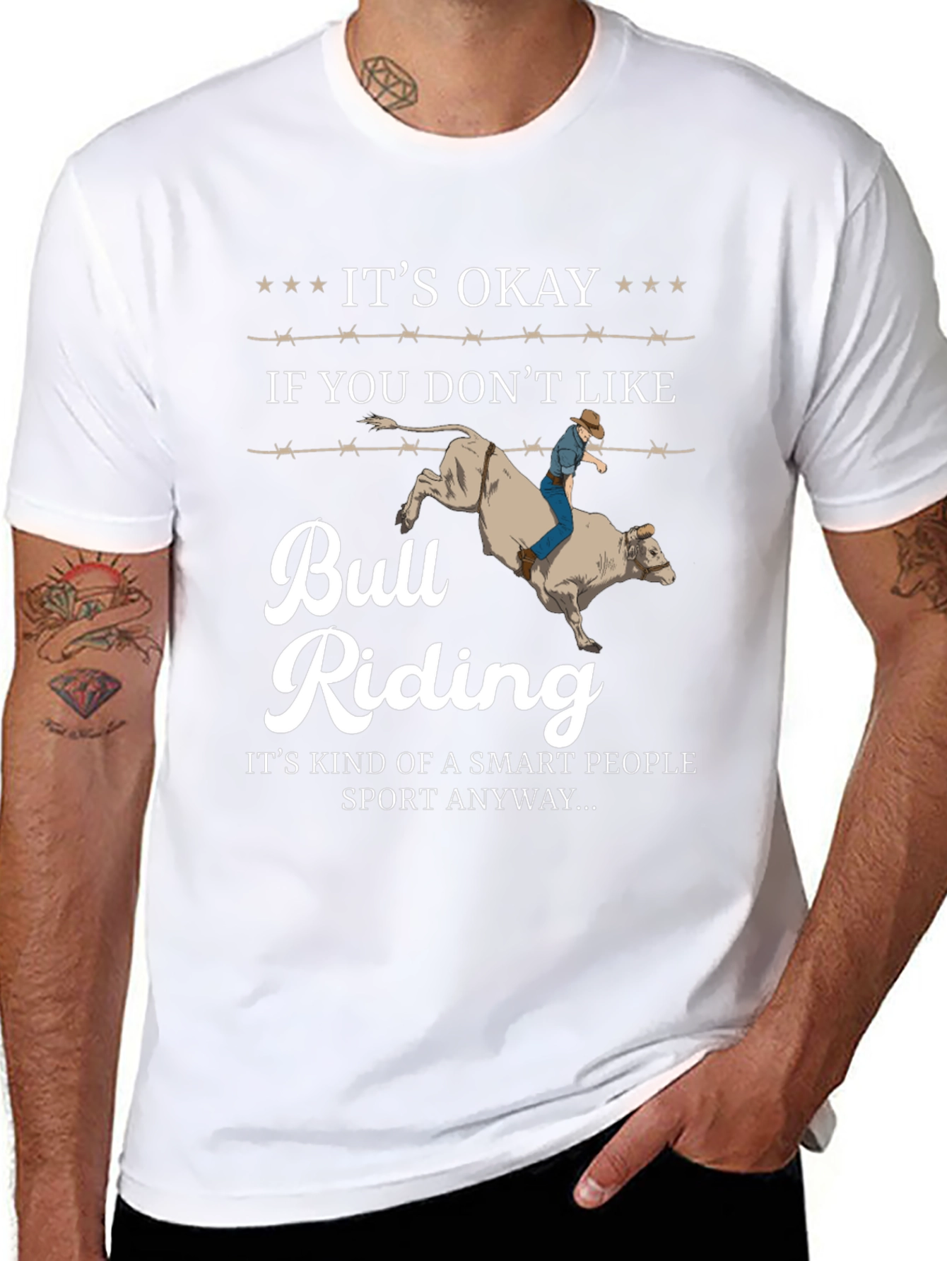 Its Okay Bull Riding T-Shirt