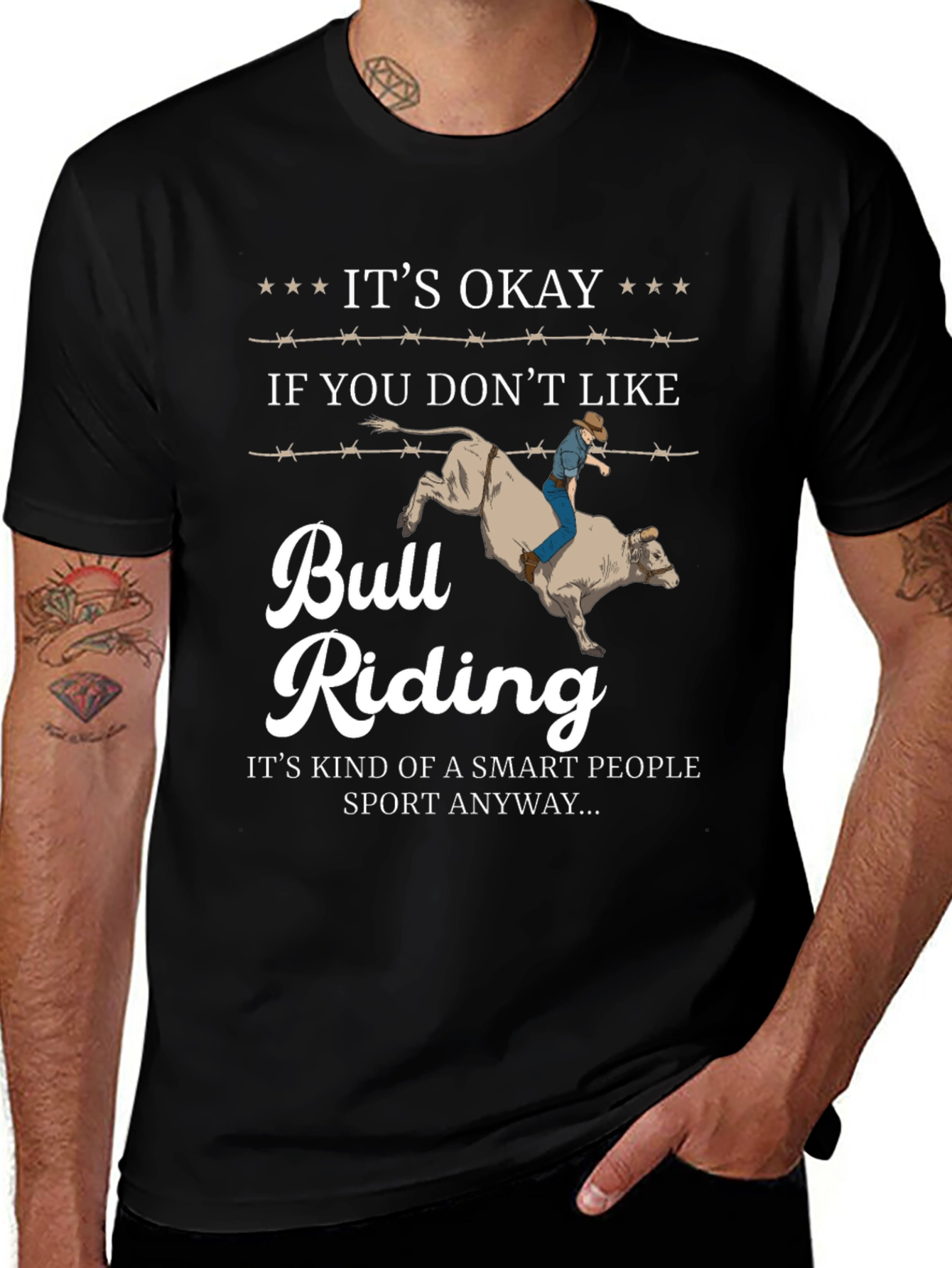 Its Okay Bull Riding T-Shirt