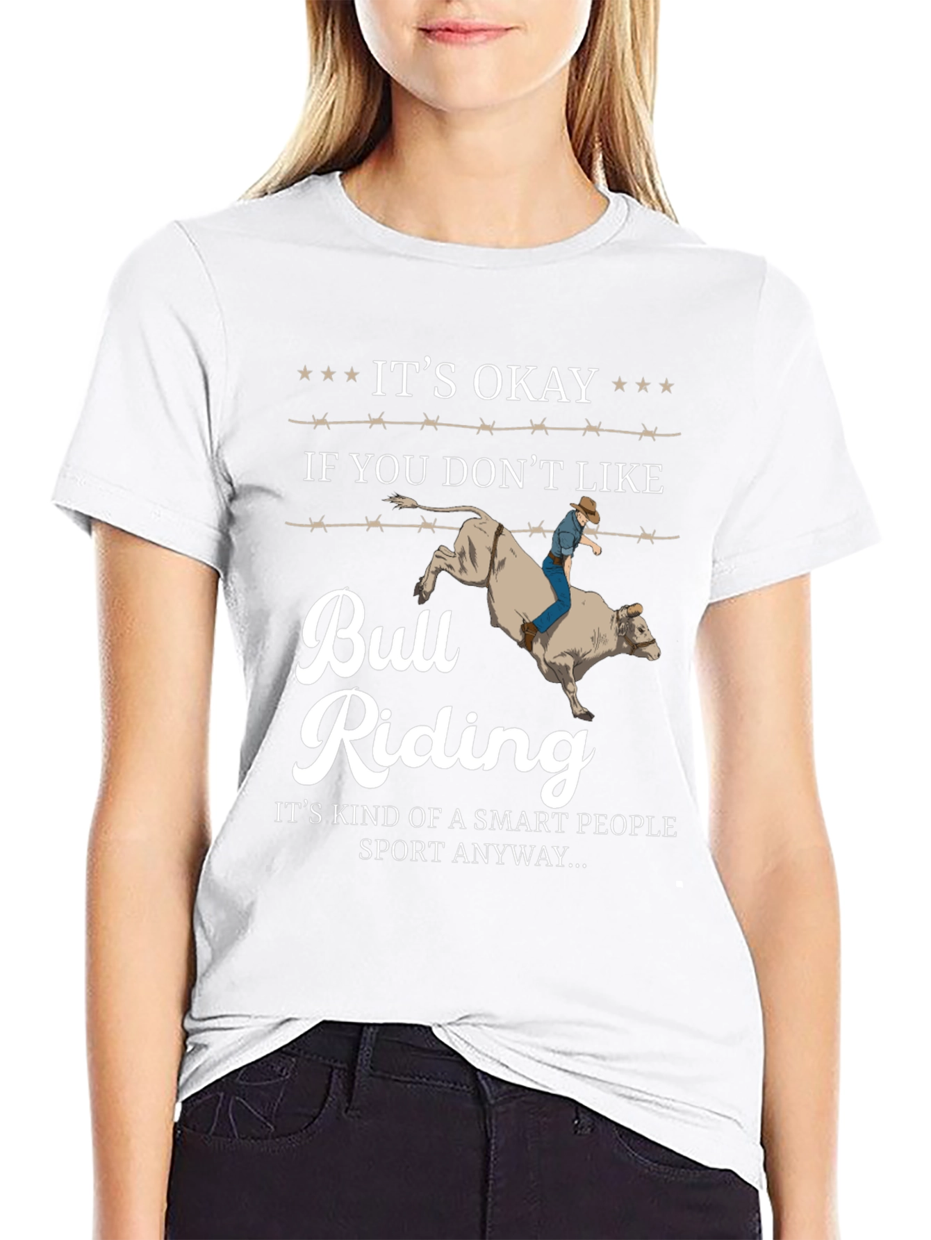 Its Okay Bull Riding T-Shirt