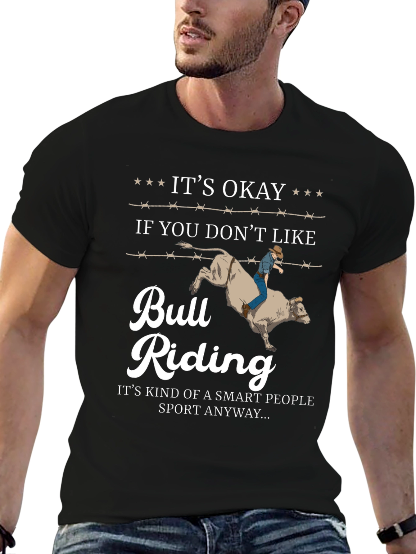 Its Okay Bull Riding T-Shirt