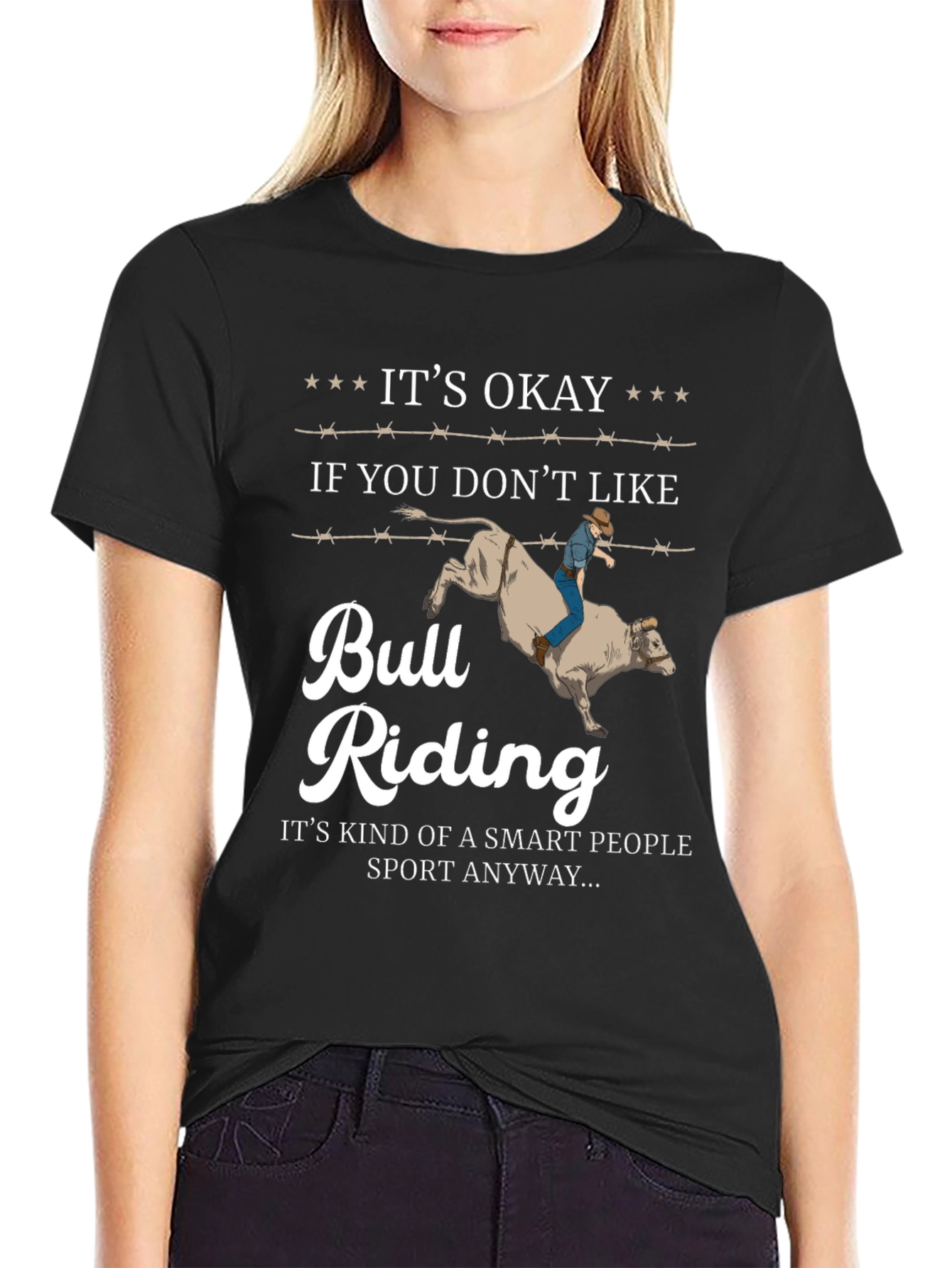 Its Okay Bull Riding T-Shirt