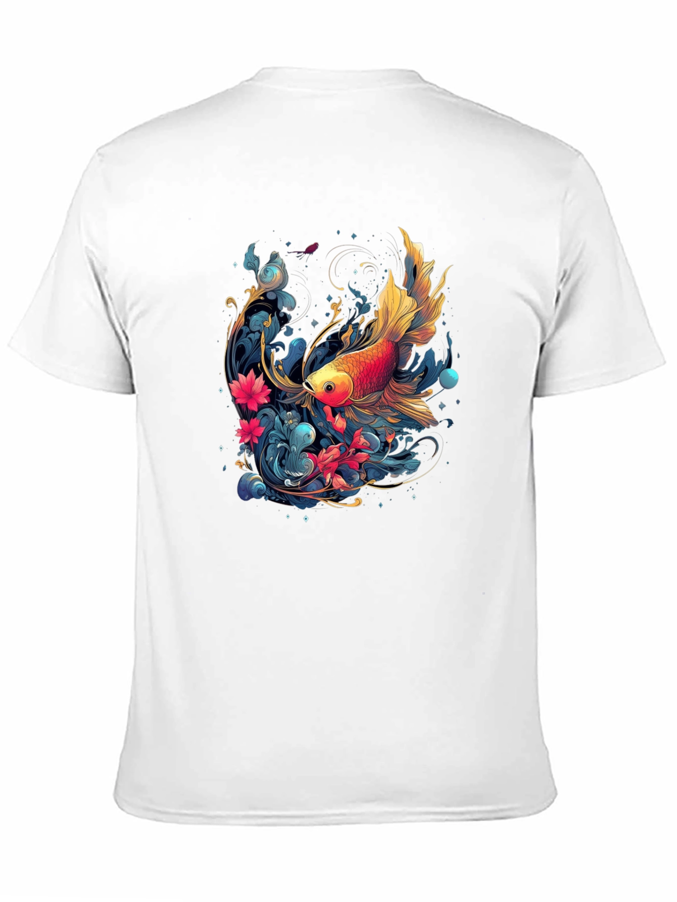 Goldfish Graphic Tee - Unique Artistic Design