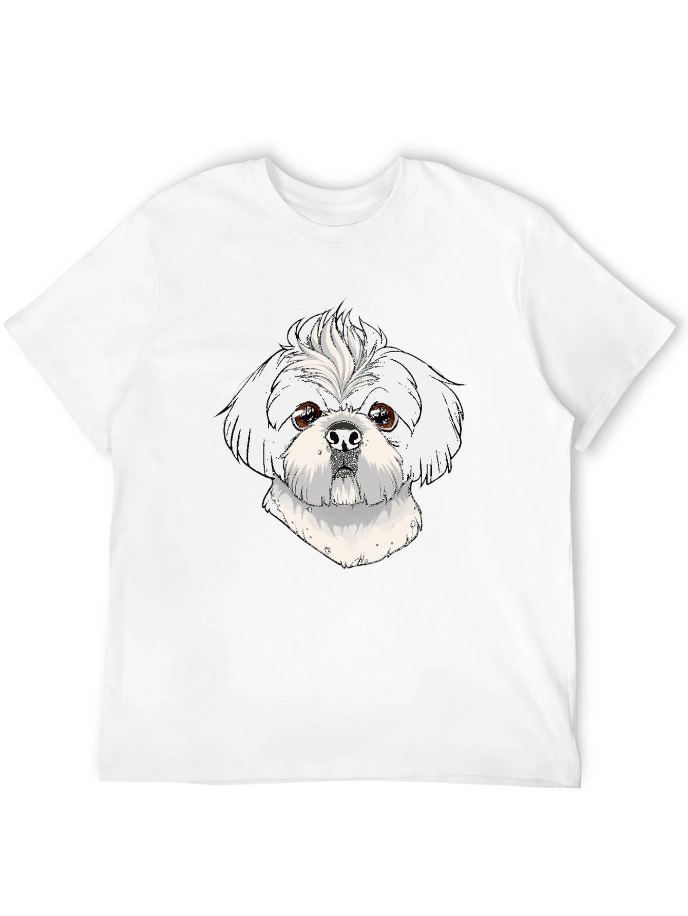 Dog Lovers Tee: Cute Shih Tzu Graphic T-Shirt