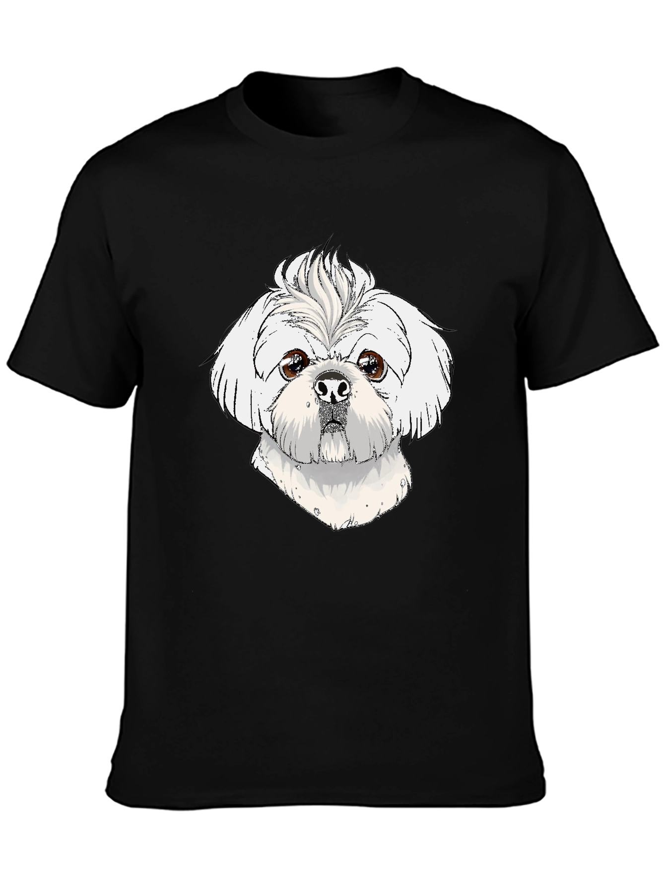 Dog Lovers Tee: Cute Shih Tzu Graphic T-Shirt