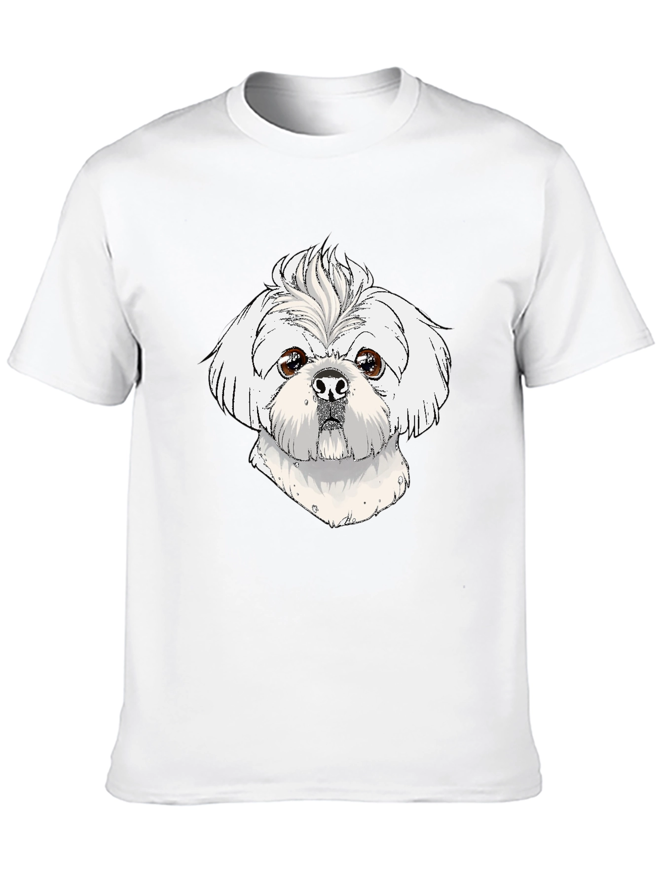 Dog Lovers Tee: Cute Shih Tzu Graphic T-Shirt