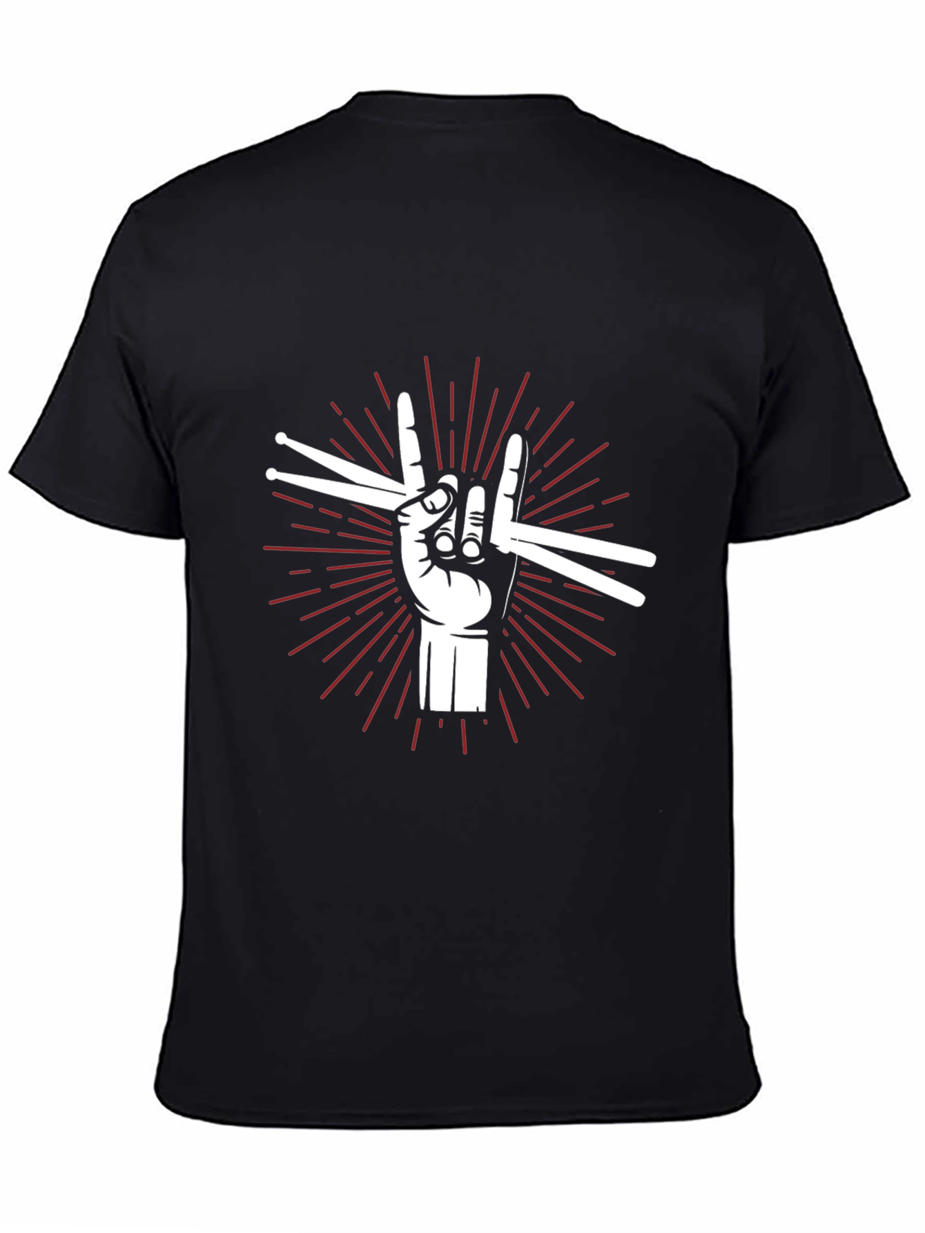 Rock On Drummer T-Shirt - Music Lover Tee