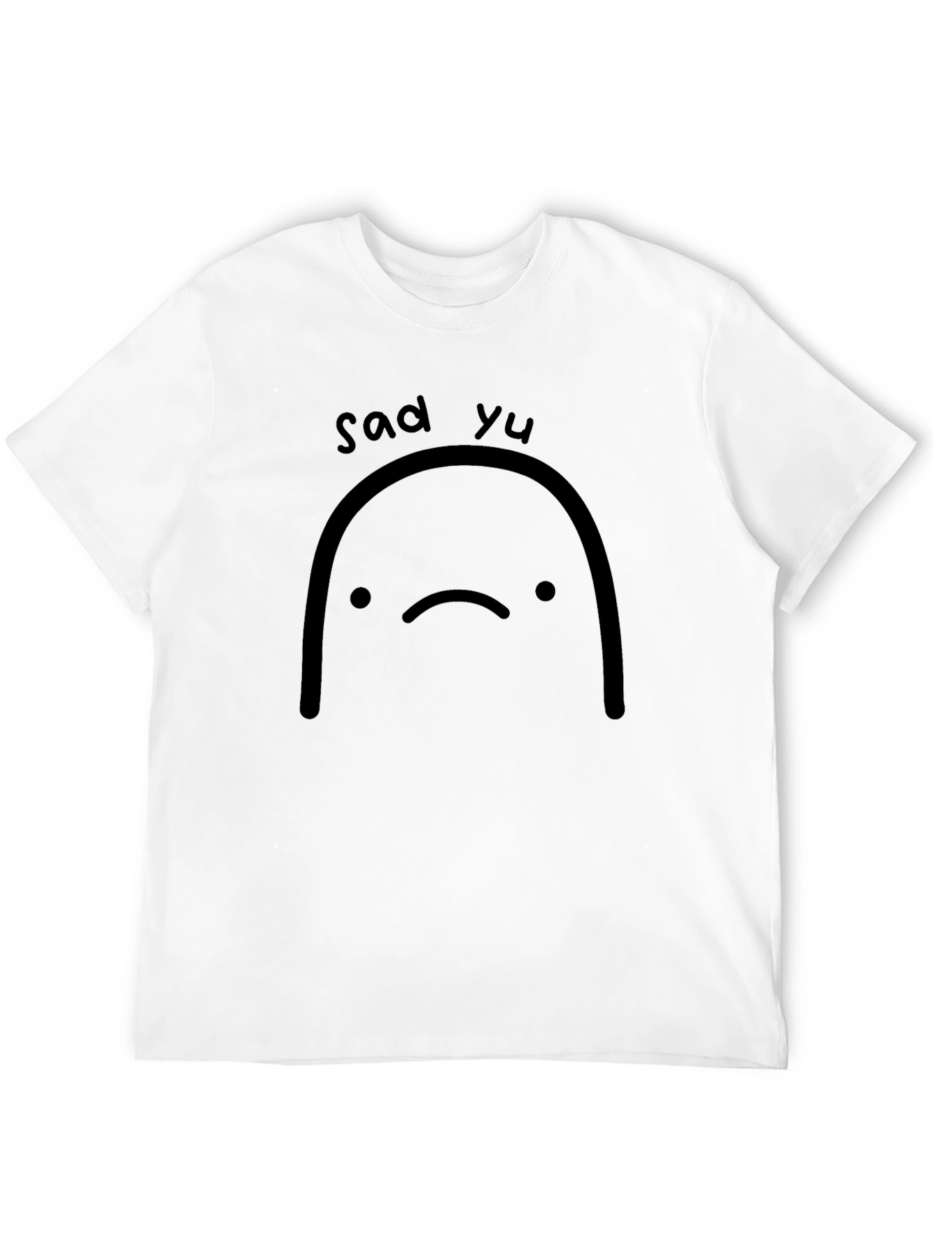 Sad Yu Black T-Shirt Graphic Tee