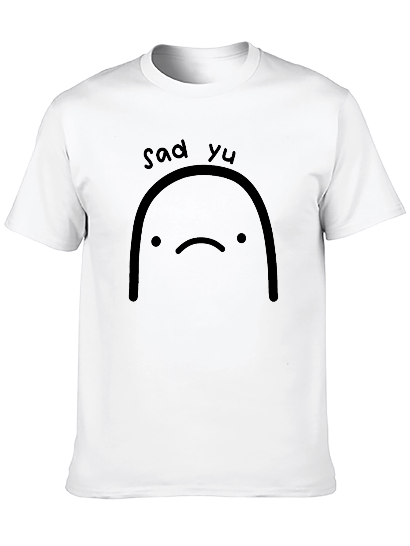 Sad Yu Black T-Shirt Graphic Tee