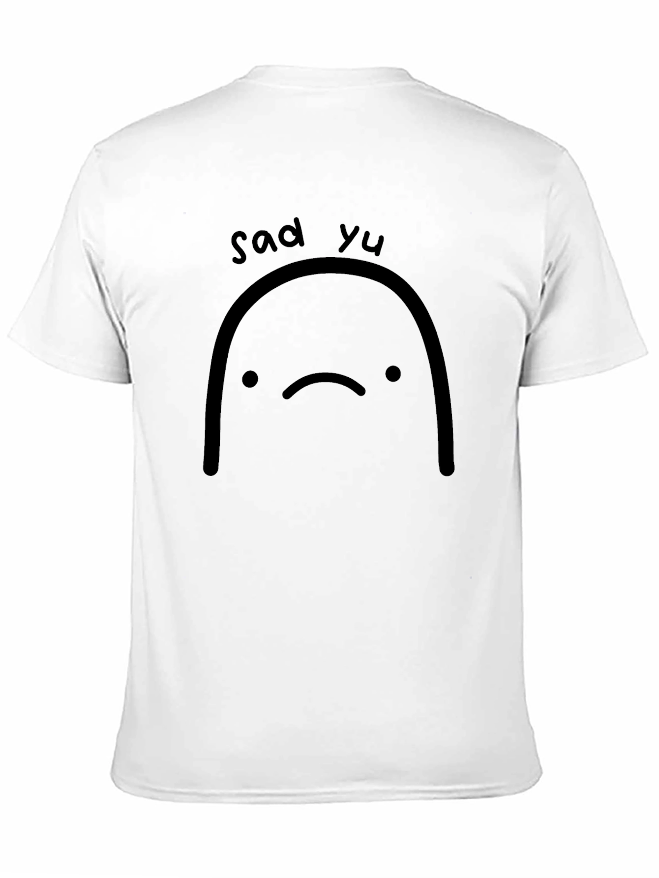 Sad Yu Black T-Shirt Graphic Tee