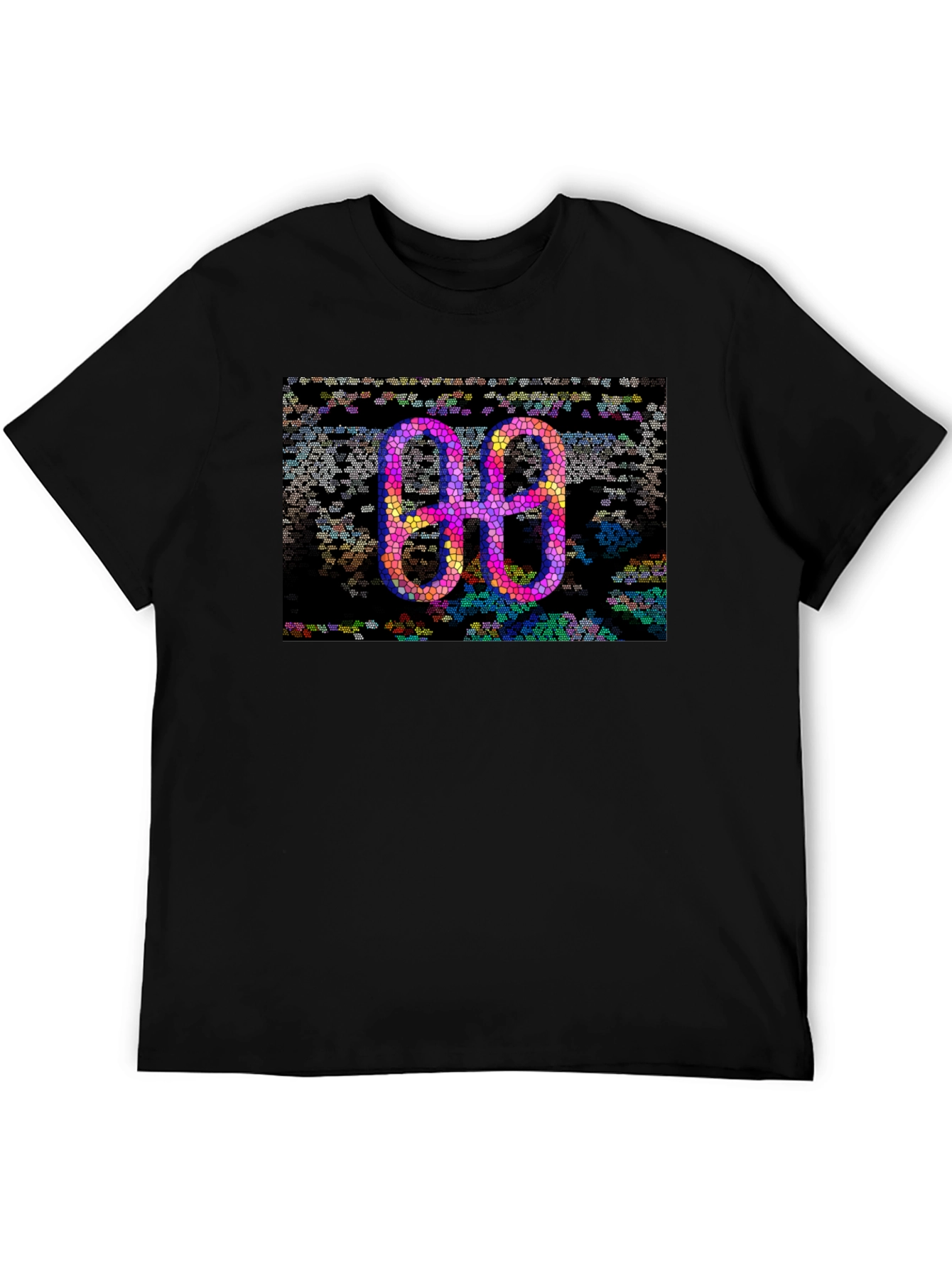 Abstract Mosaic Double-O Graphic Tee