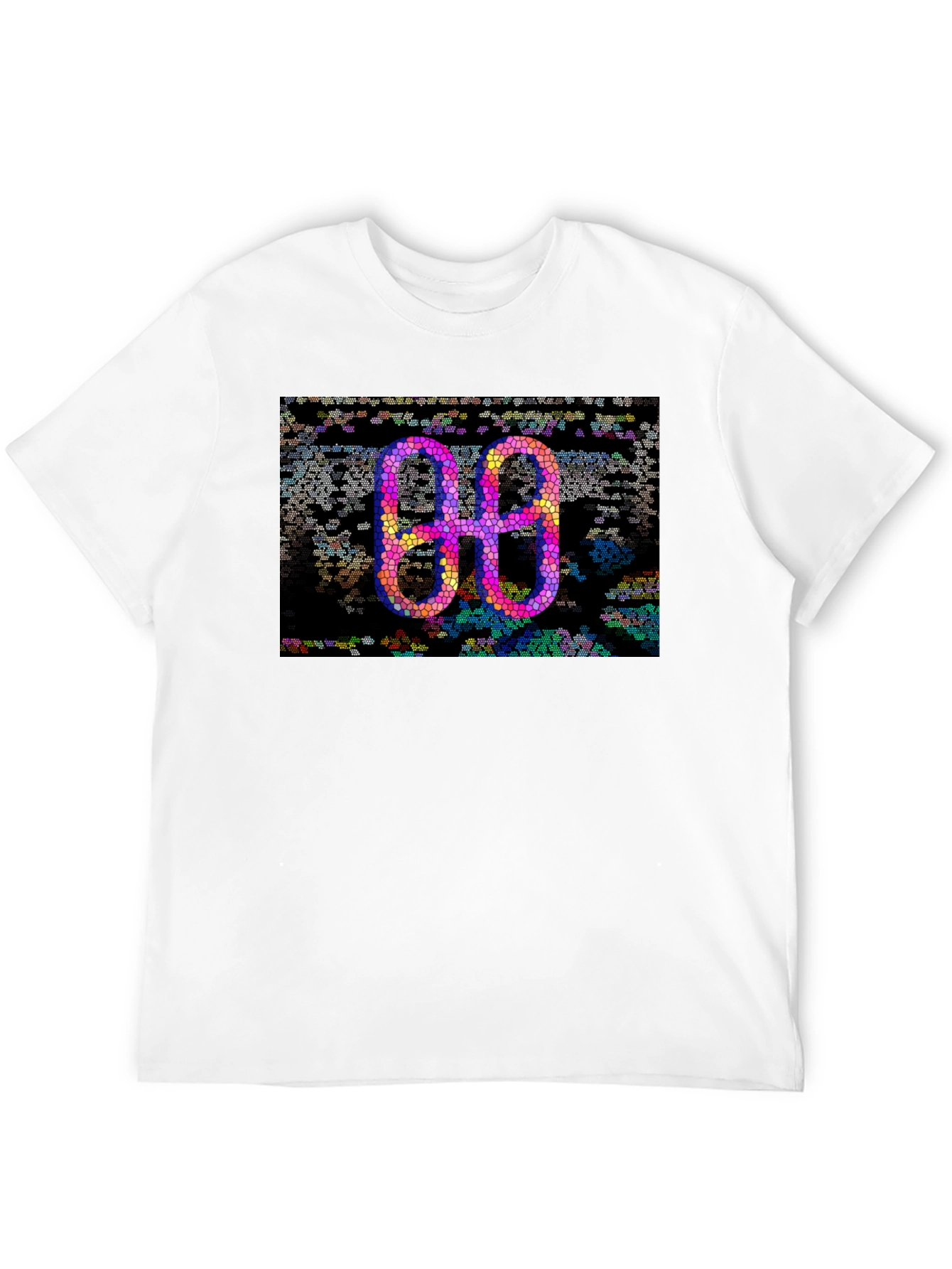 Abstract Mosaic Double-O Graphic Tee