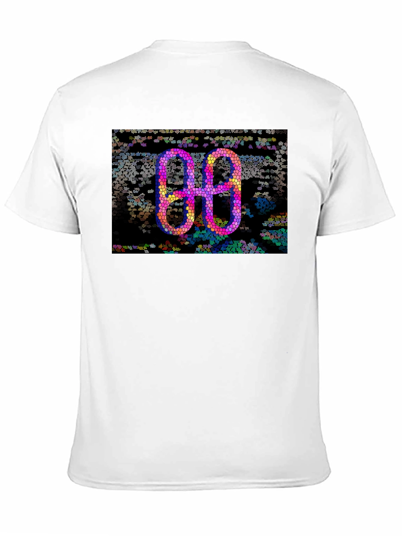 Abstract Mosaic Double-O Graphic Tee