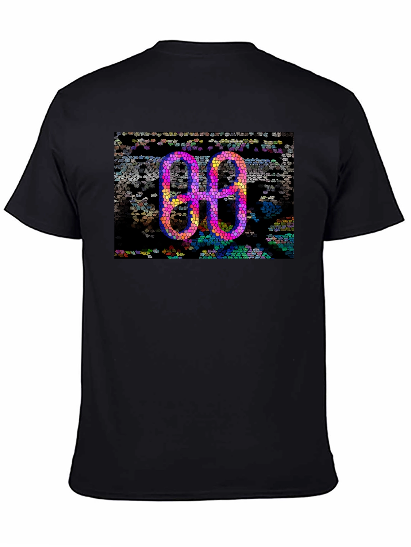 Abstract Mosaic Double-O Graphic Tee