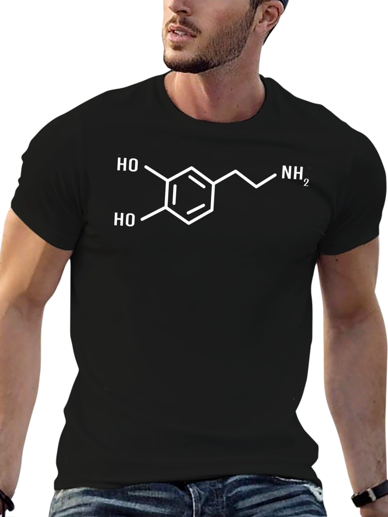 Dopamine Molecule T-Shirt - Science Apparel