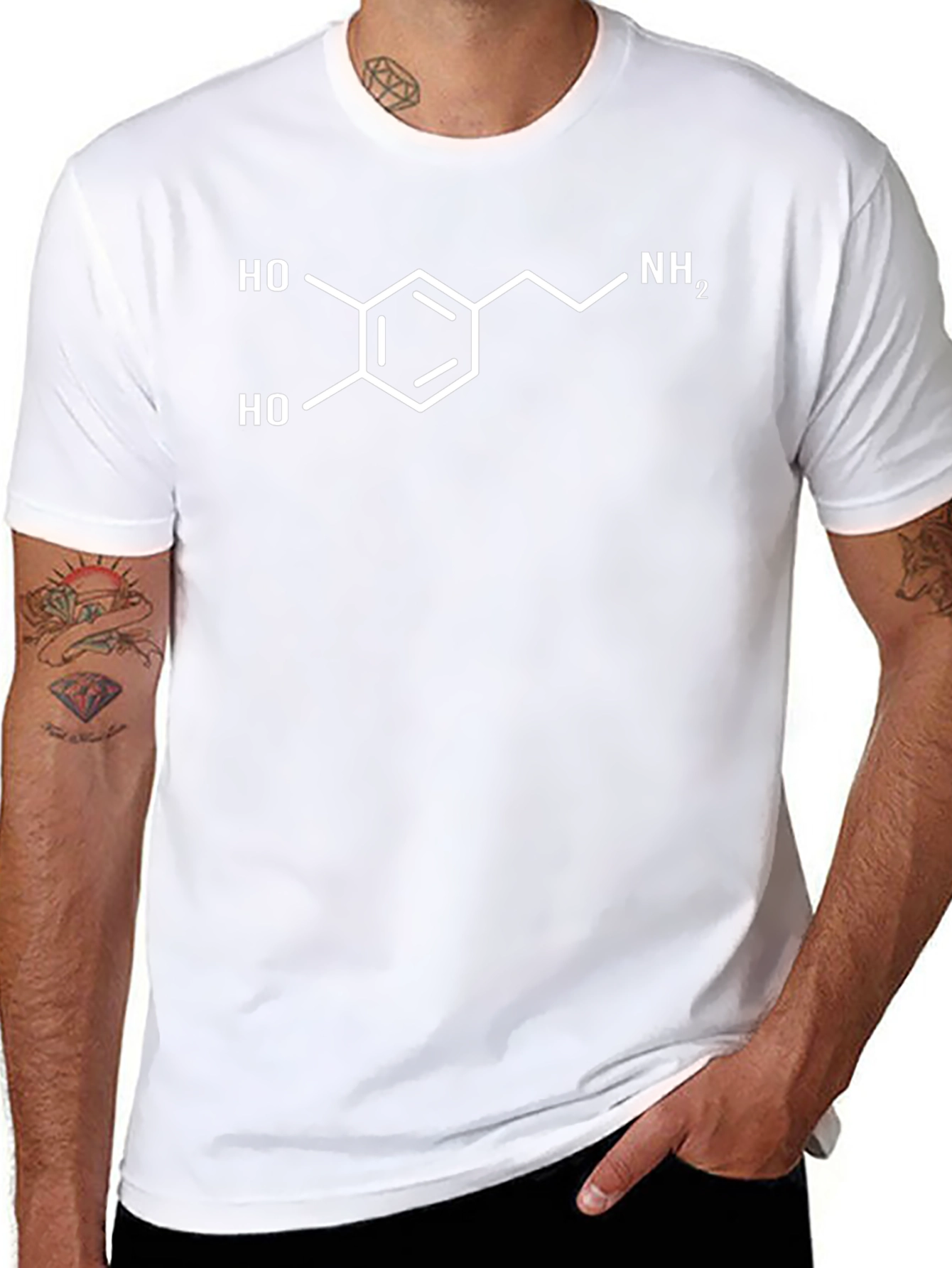 Dopamine Molecule T-Shirt - Science Apparel