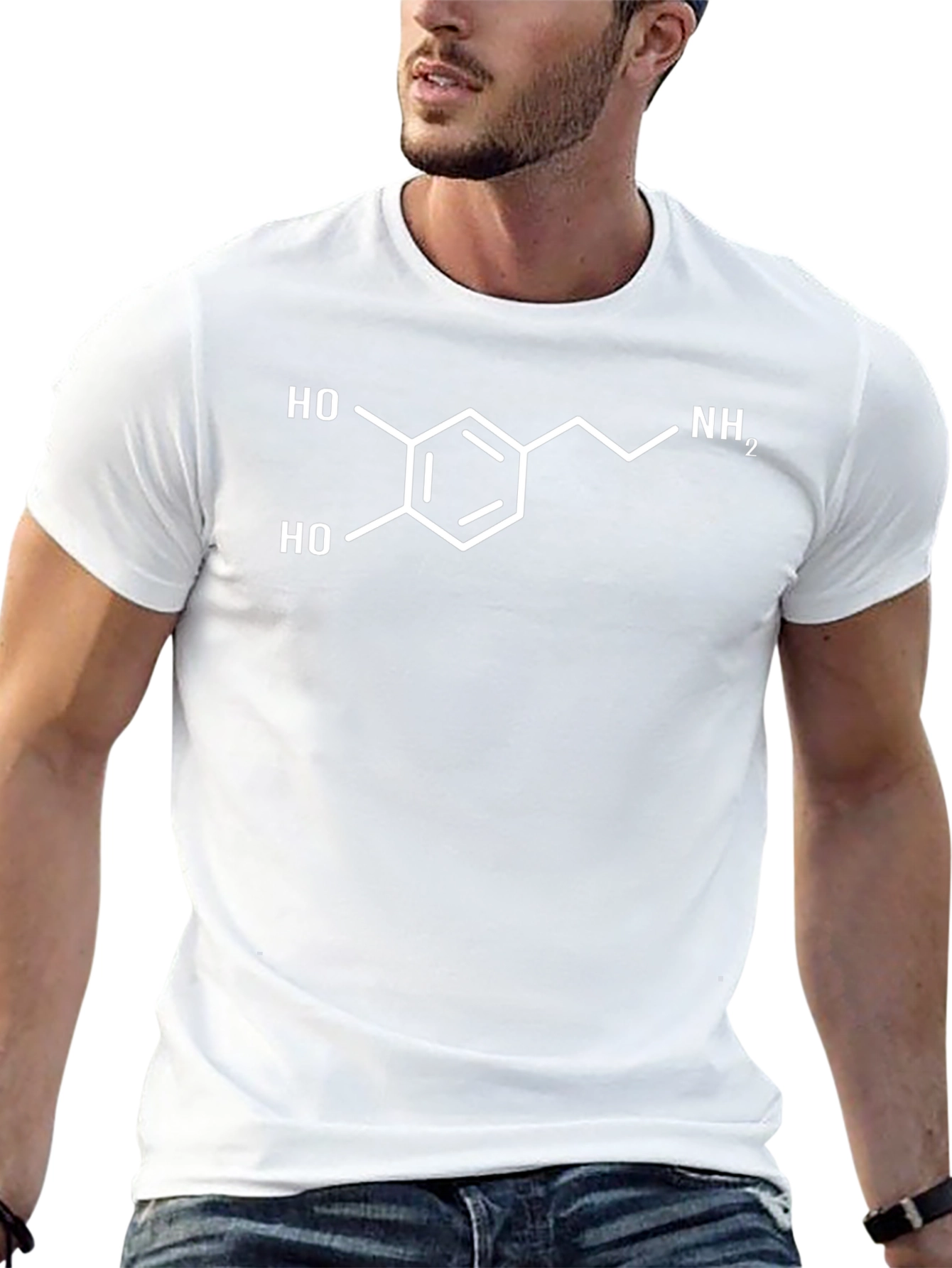 Dopamine Molecule T-Shirt - Science Apparel