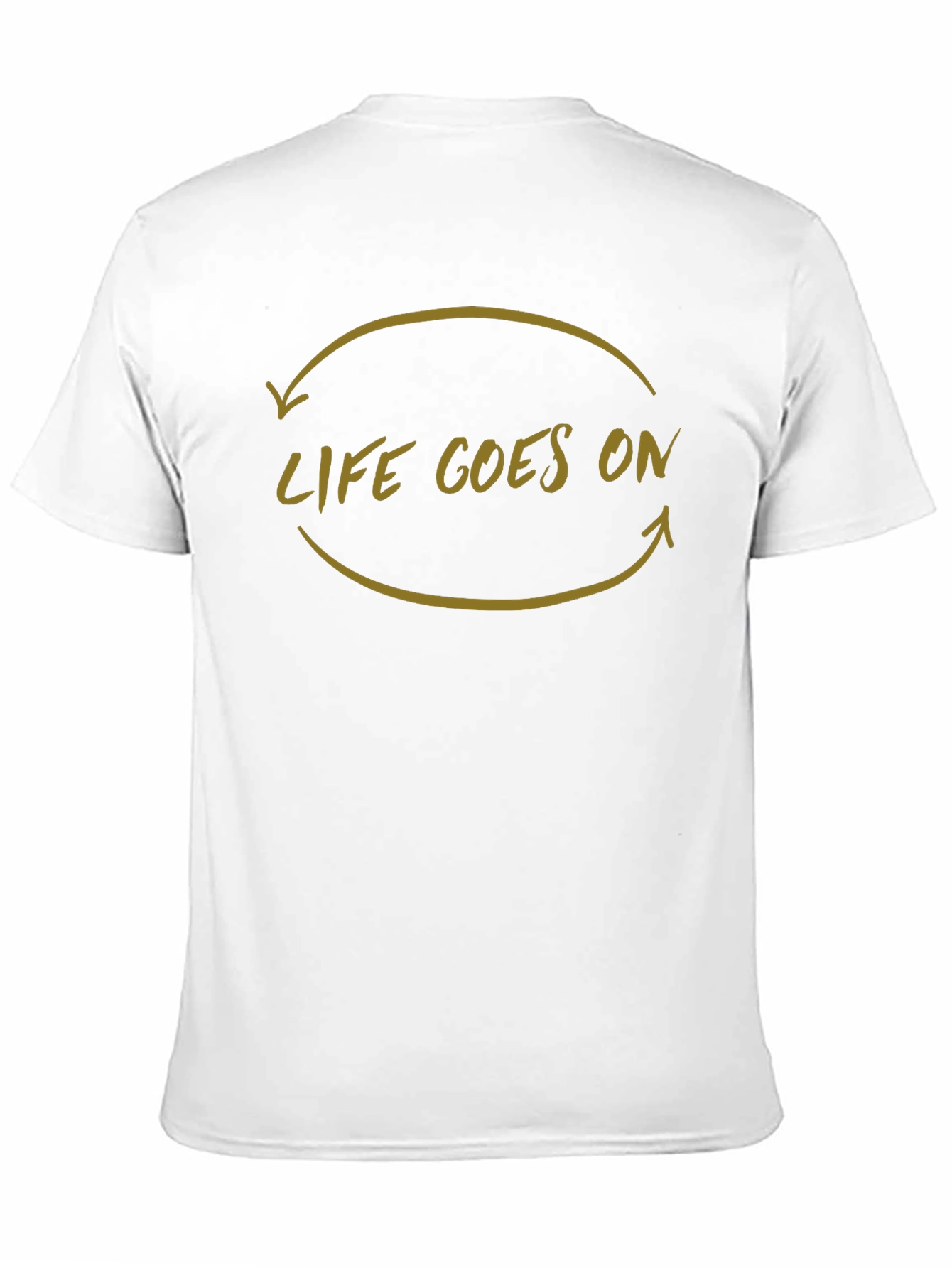 Life Goes On Graphic Tee - Black Cotton Shirt
