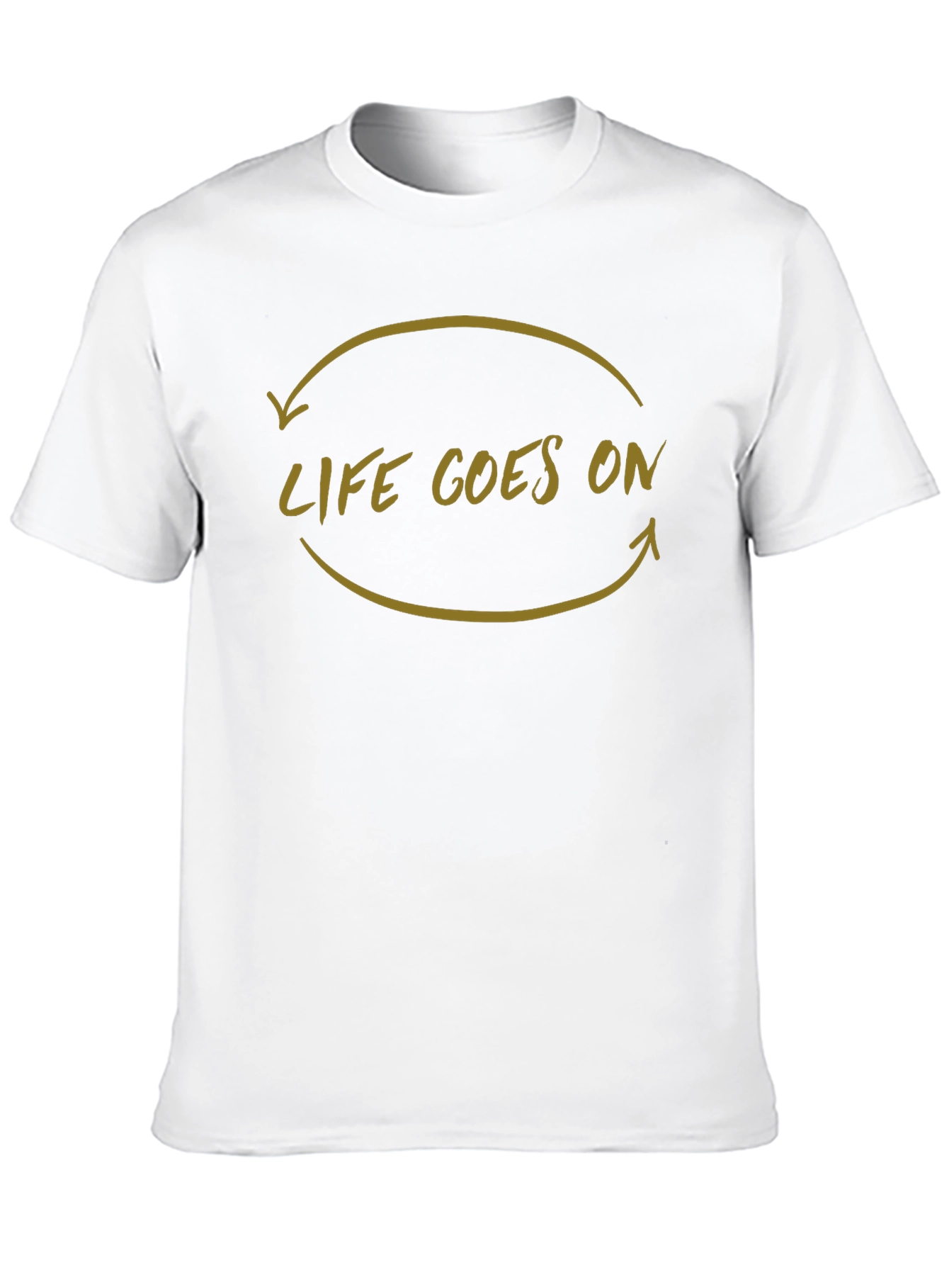 Life Goes On Graphic Tee - Black Cotton Shirt