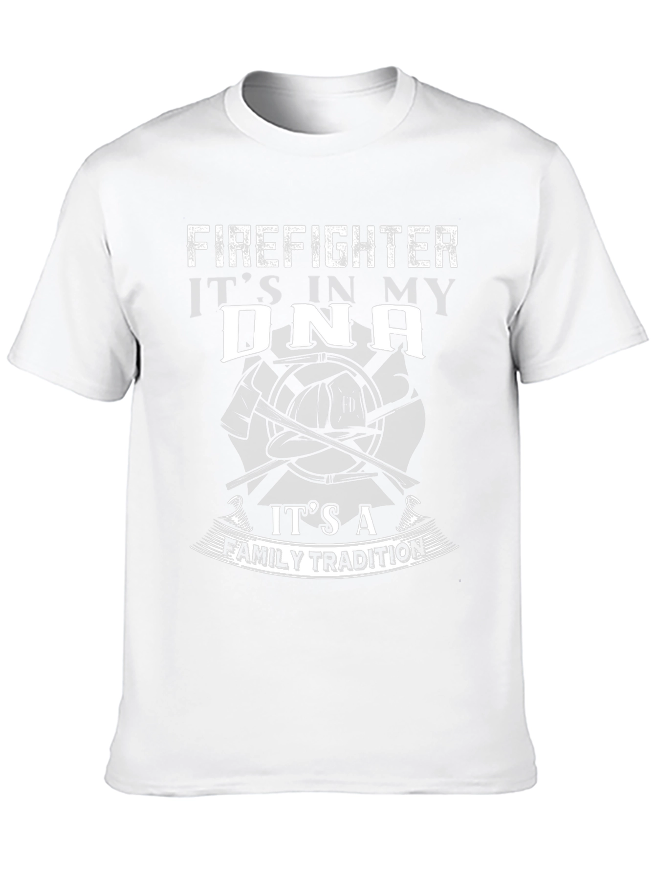 Firefighter DNA Family Tradition Black T-Shirt