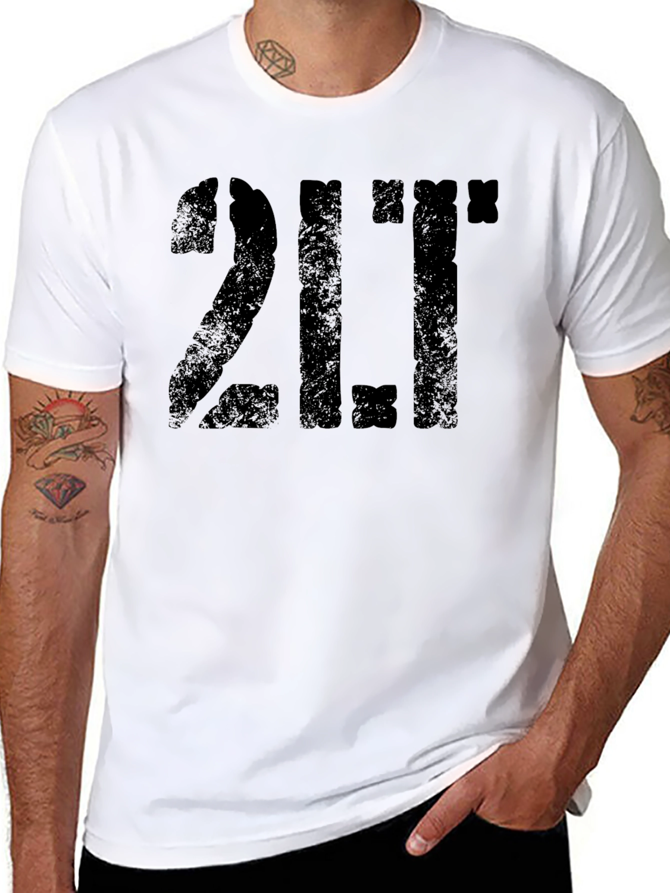 2LT Distressed Graphic T-Shirt