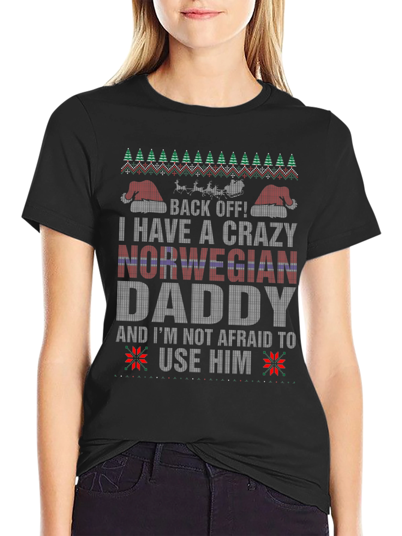 Crazy Norwegian Daddy Christmas T-Shirt