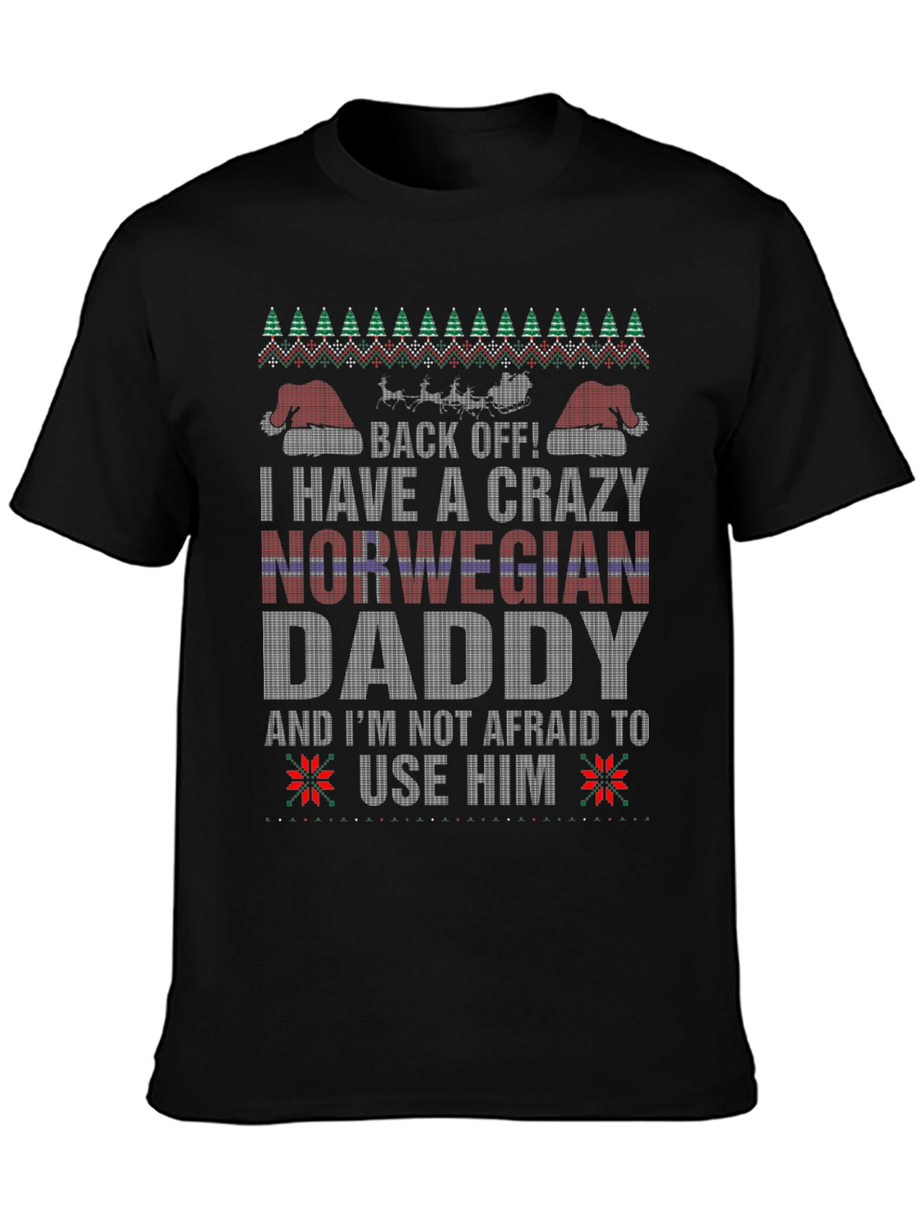 Crazy Norwegian Daddy Christmas T-Shirt