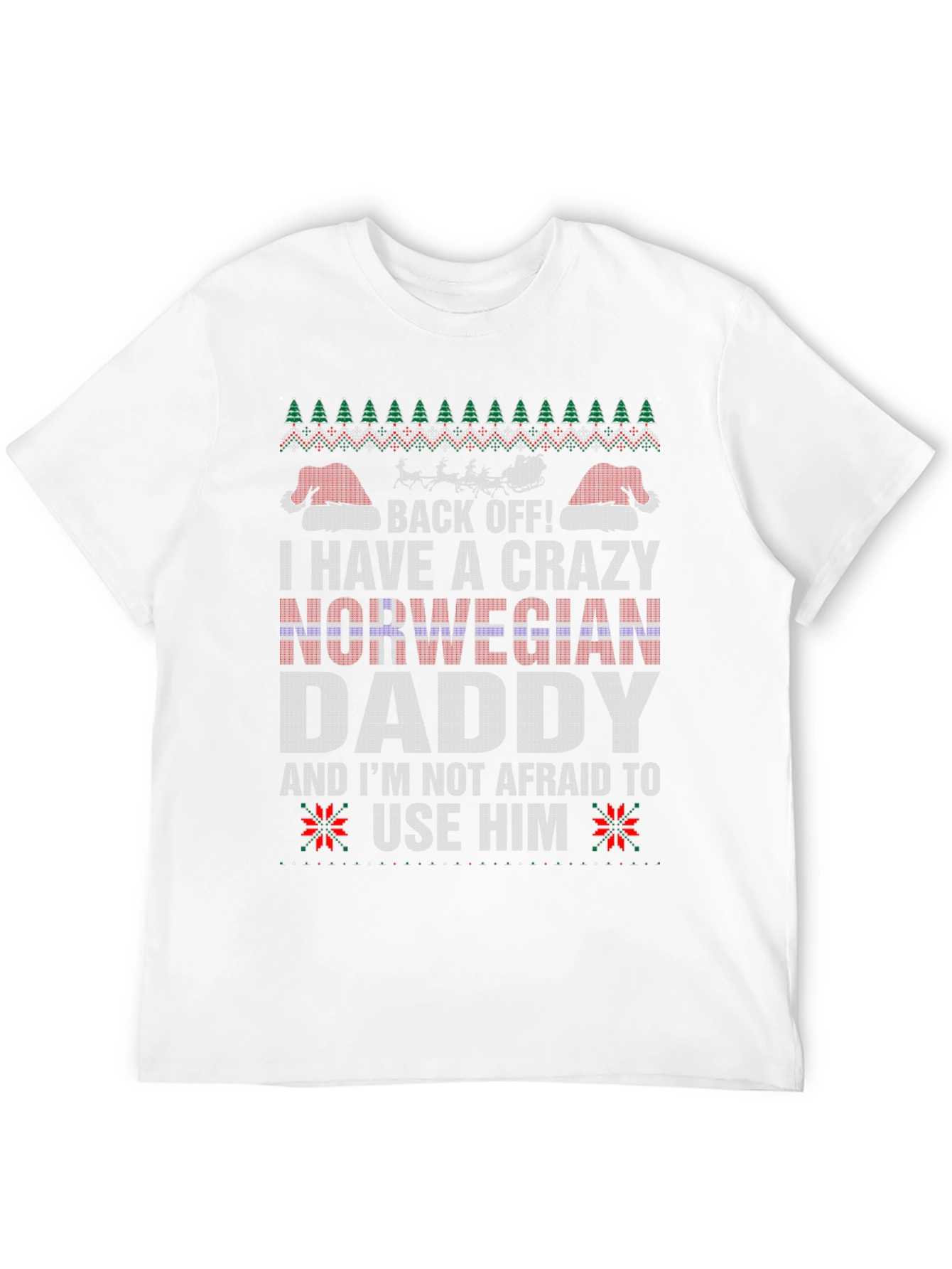 Crazy Norwegian Daddy Christmas T-Shirt