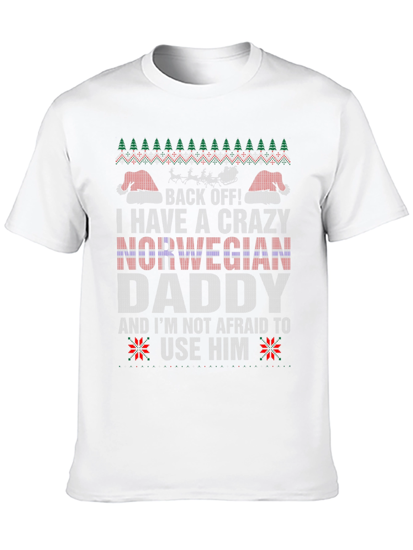 Crazy Norwegian Daddy Christmas T-Shirt