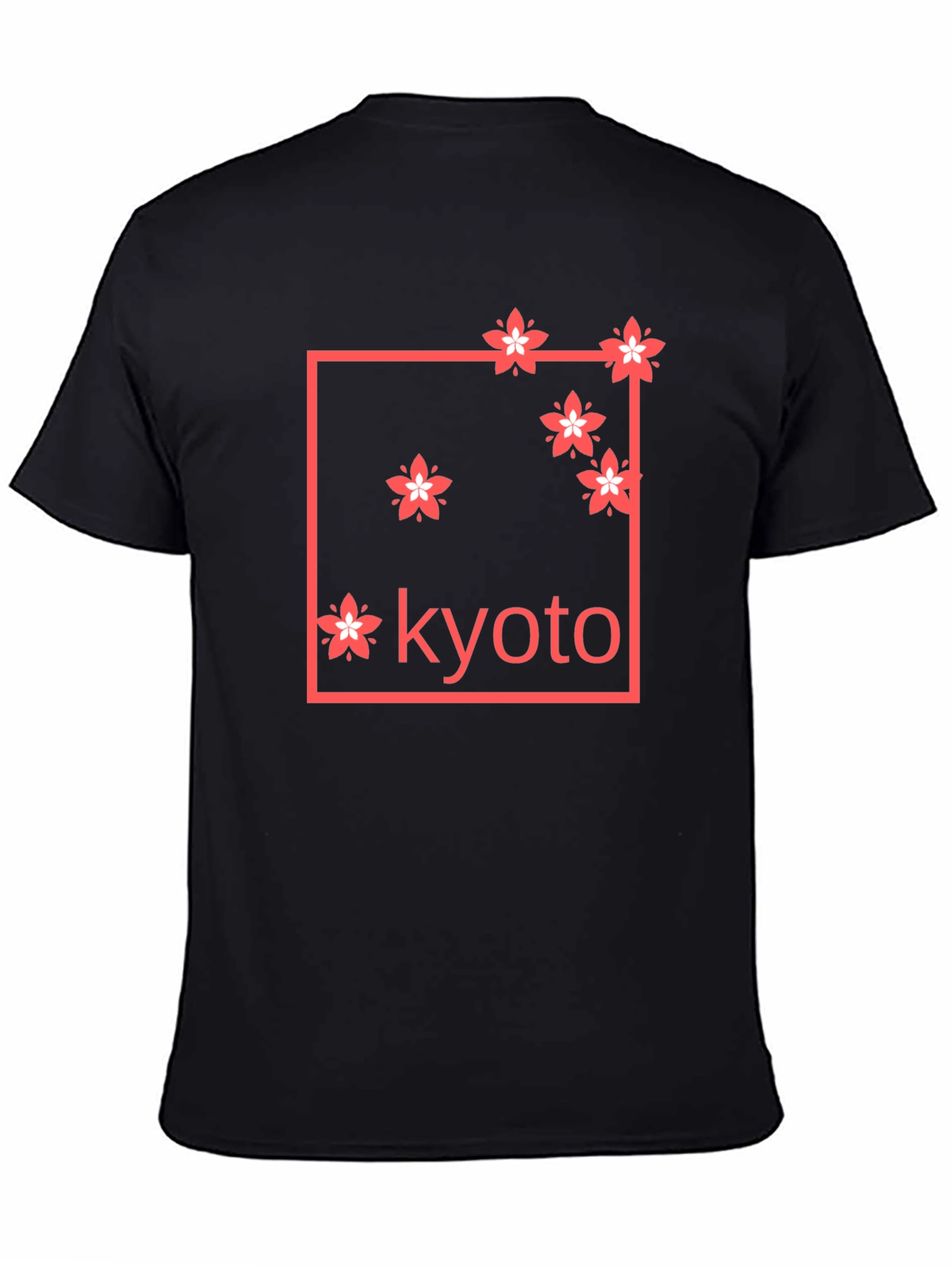 Kyoto Cherry Blossom Graphic Tee - Black