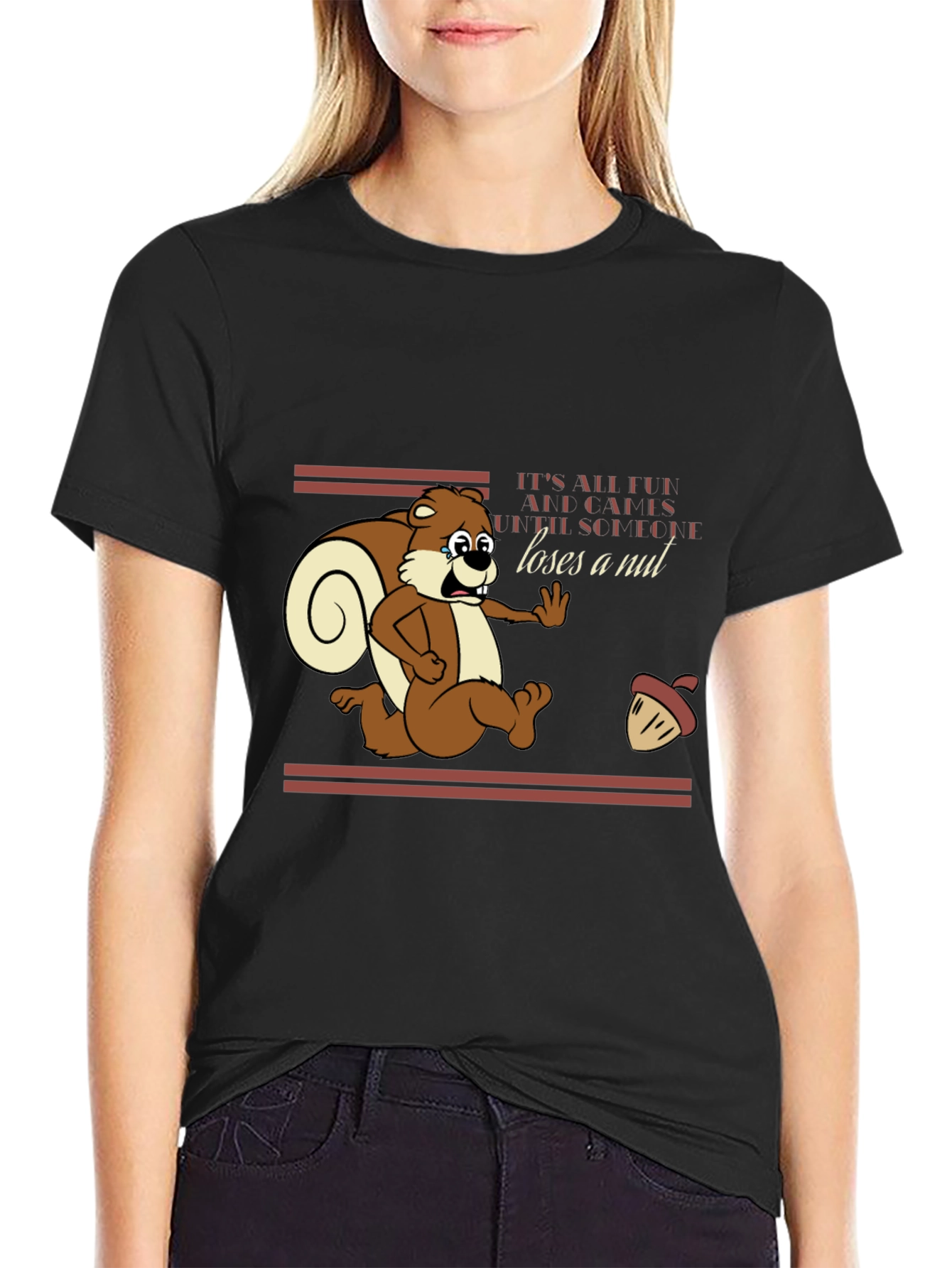 Squirrel Loses a Nut Graphic T-Shirt